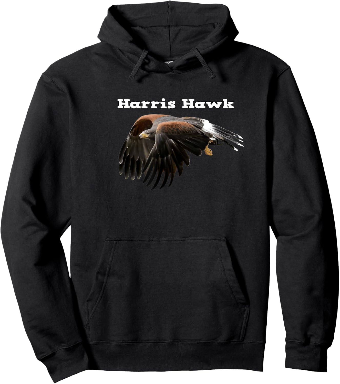 Harris Hawk Wildlife Hoodie - Hoodie | Black