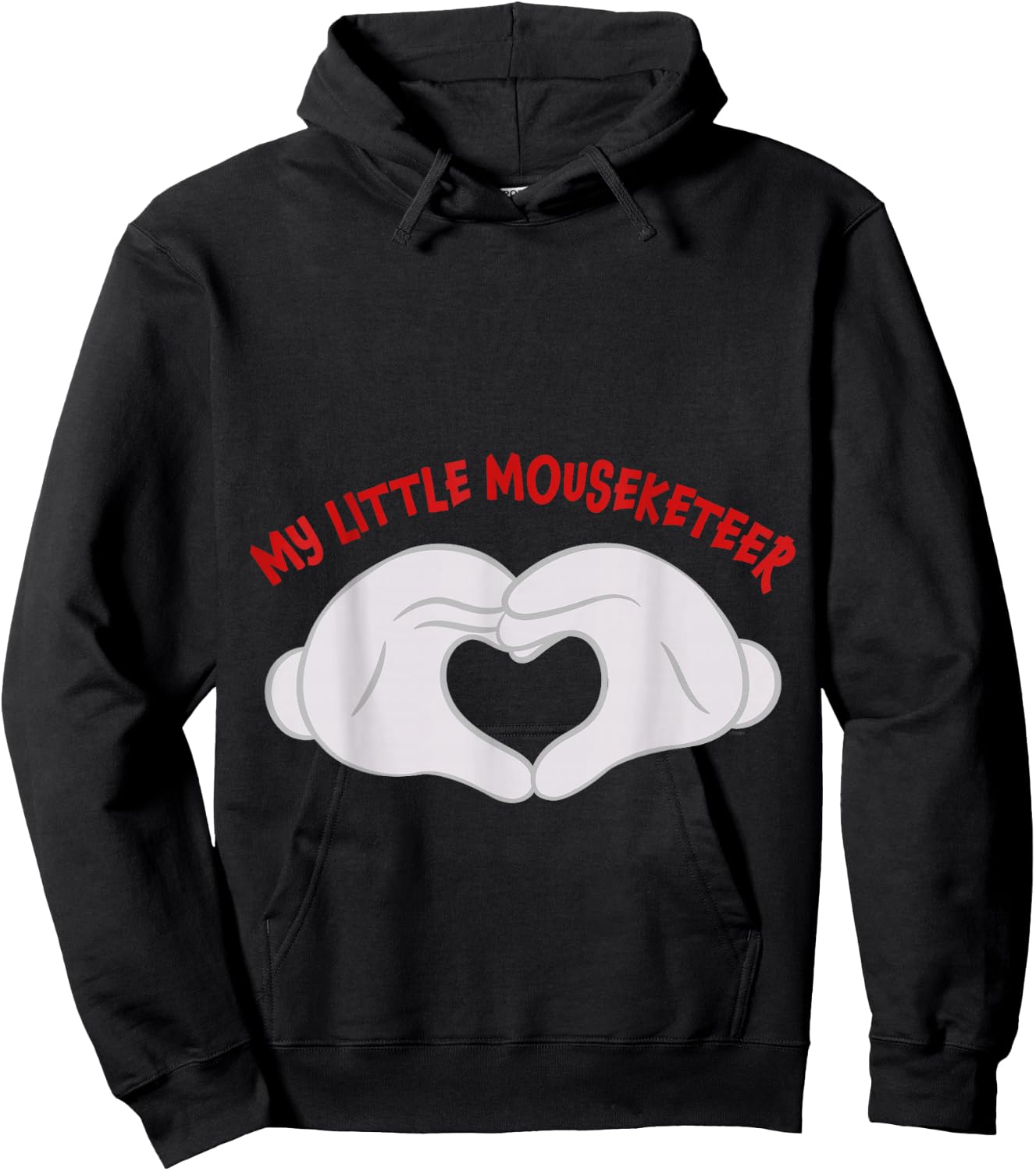 Disney Mickey Mouse My Little Mouseketeer Mom Small Hoodie - Hoodie | Black