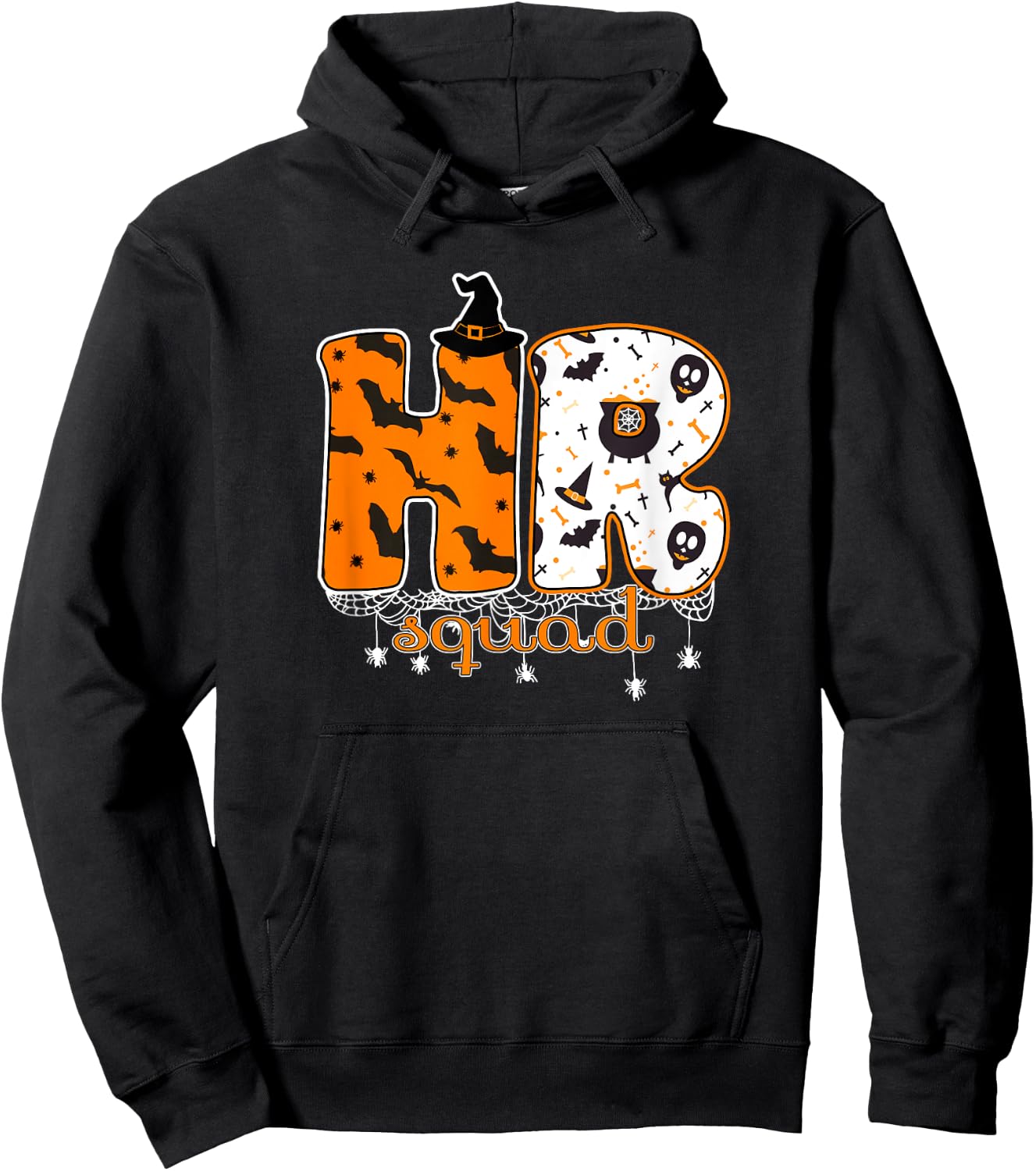 Halloween HR Squad Costume Funny Human Resource Hoodie - Hoodie | Black