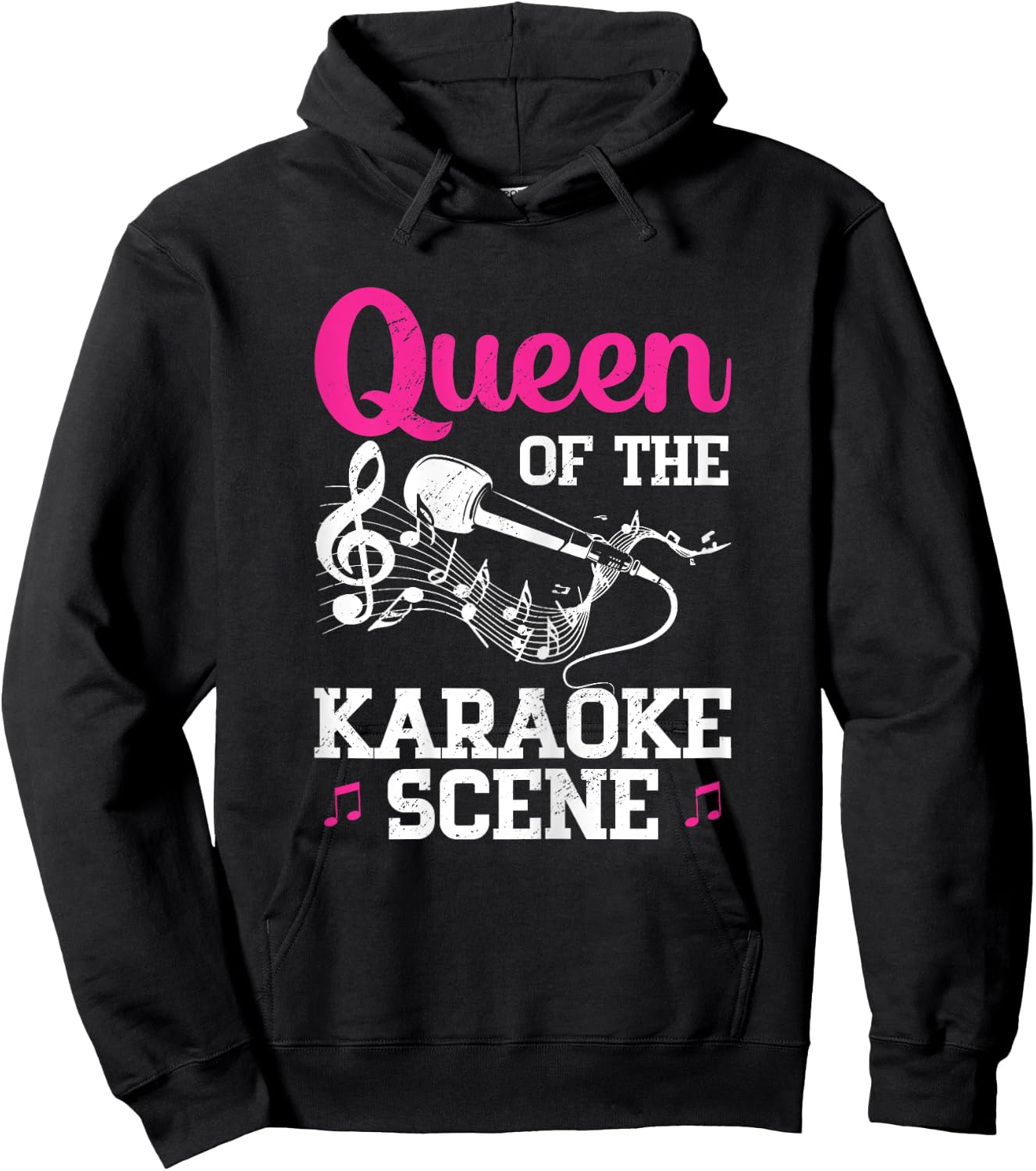 Funny Karaoke Queen Hoodie - Hoodie | Black