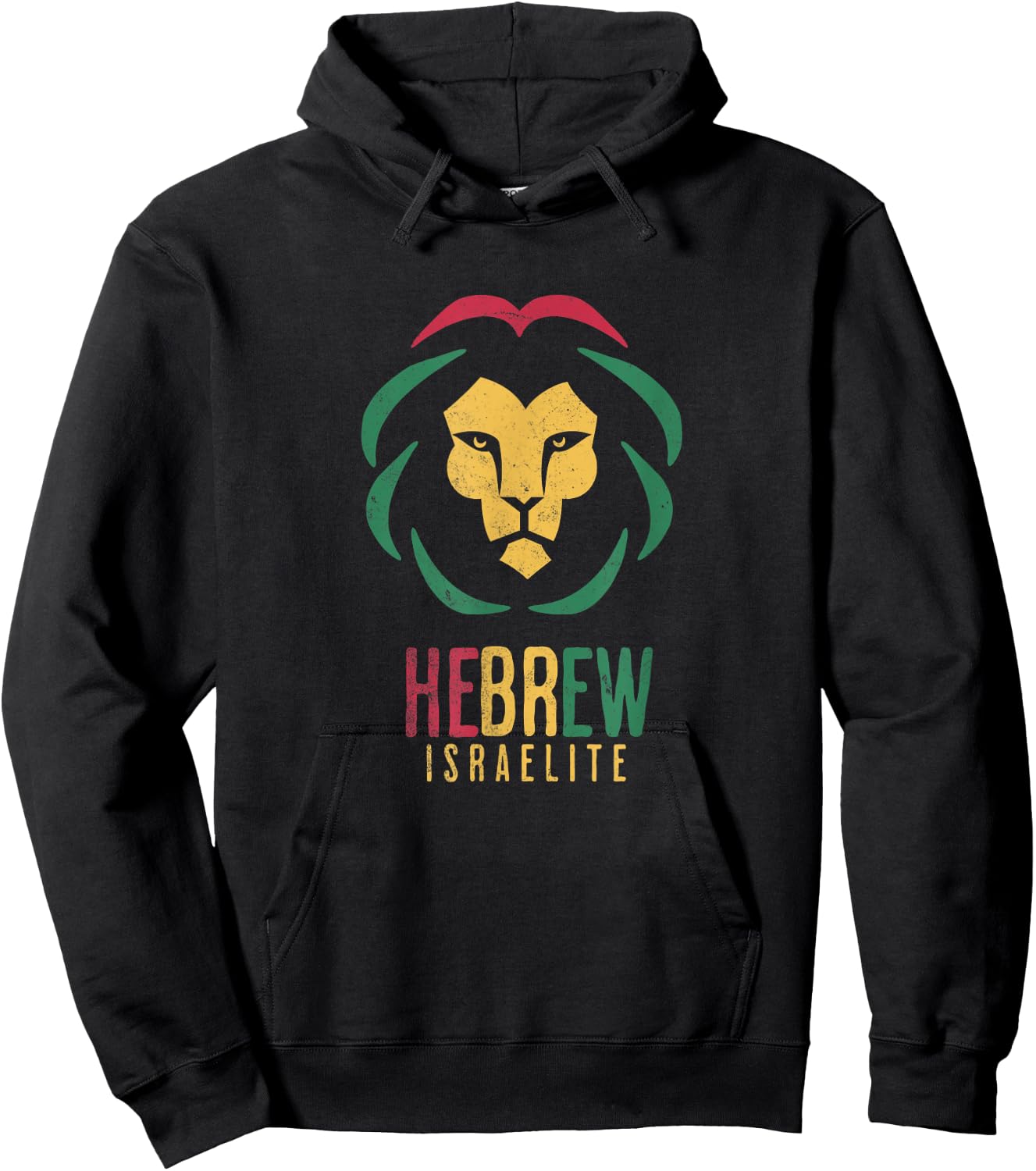 Hebrew Israelite Lion Of Judah Yahuwah Clothing Hoodie - Hoodie | Black
