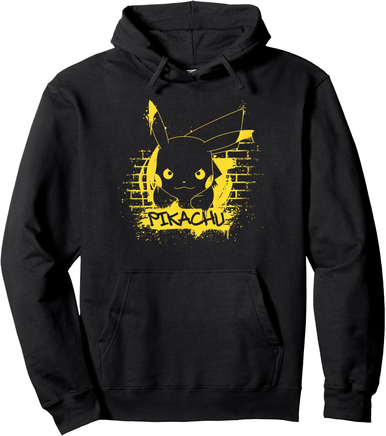 Pokémon Pikachu Graffiti Bricks Hoodie - Hoodie | Black