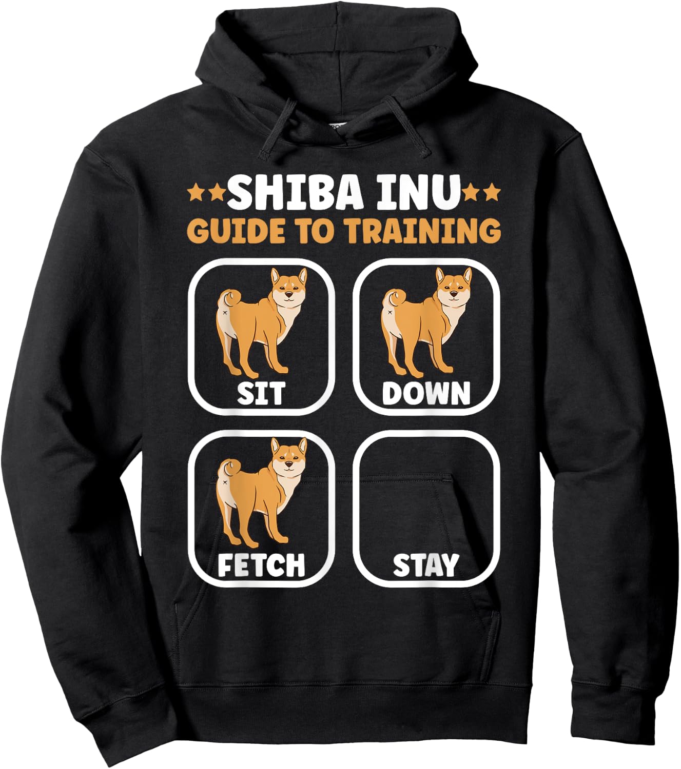 Funny shiba inu guide to training dog owner french Women Girls Kids Hoodie - Hoodie | Black
