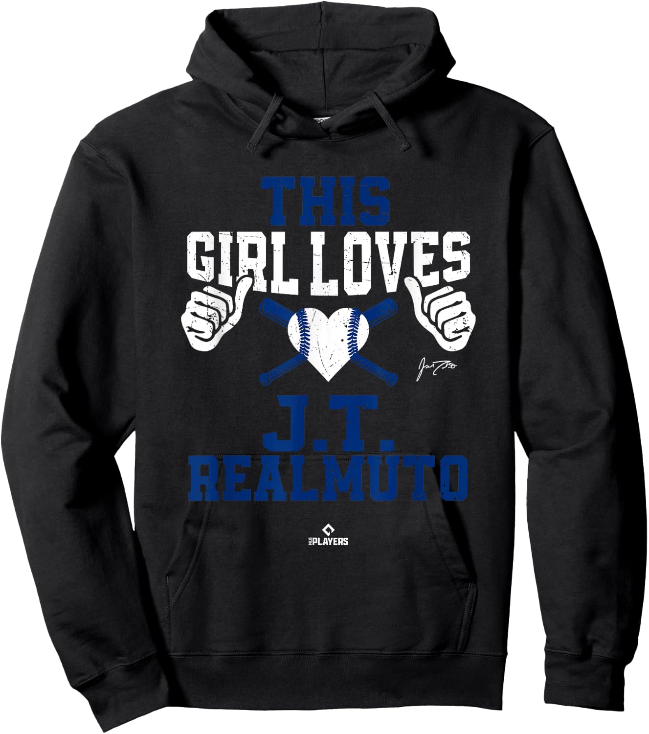 This Girl Loves JT Realmuto JT Realmuto Philadelphia MLBPA Hoodie - Hoodie | Black