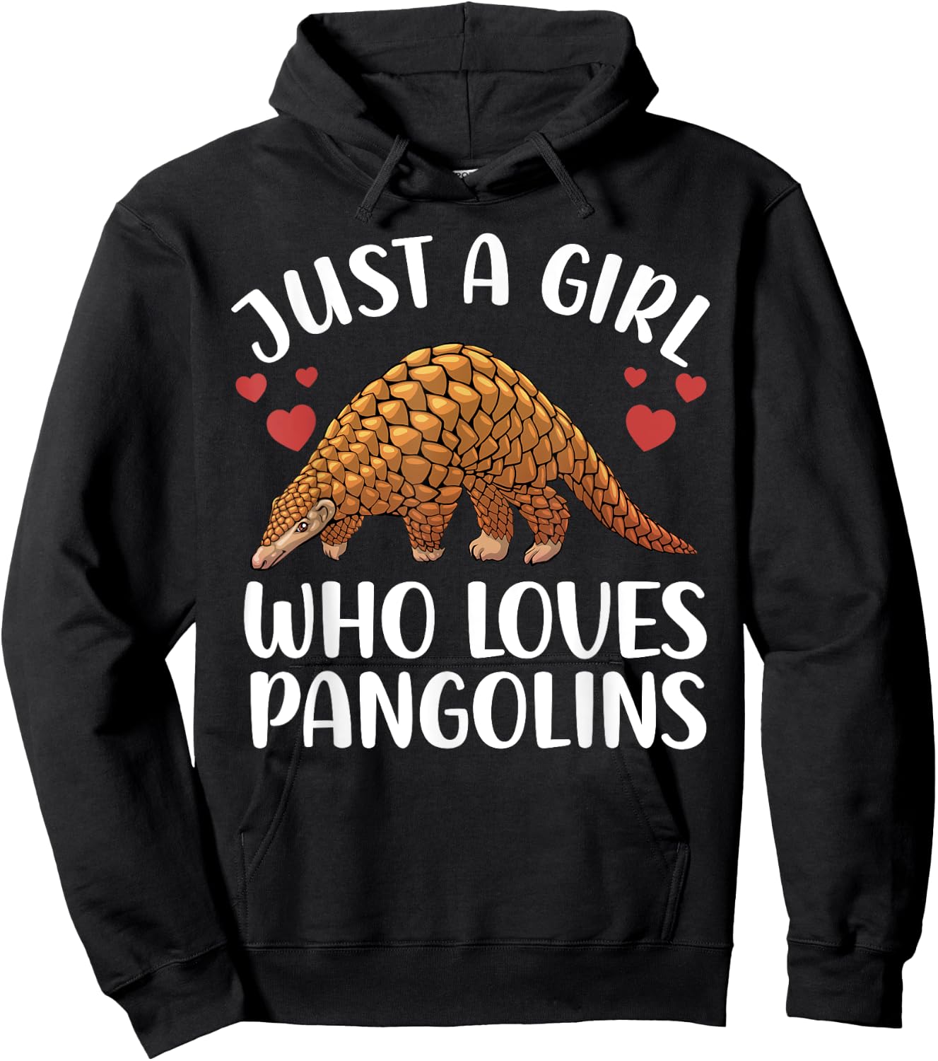 Pangolin Gift Pangolin Lover Accessories & Stuff Women Girls Kids Wildlife Animal Pangolins Hoodie - Hoodie | Black