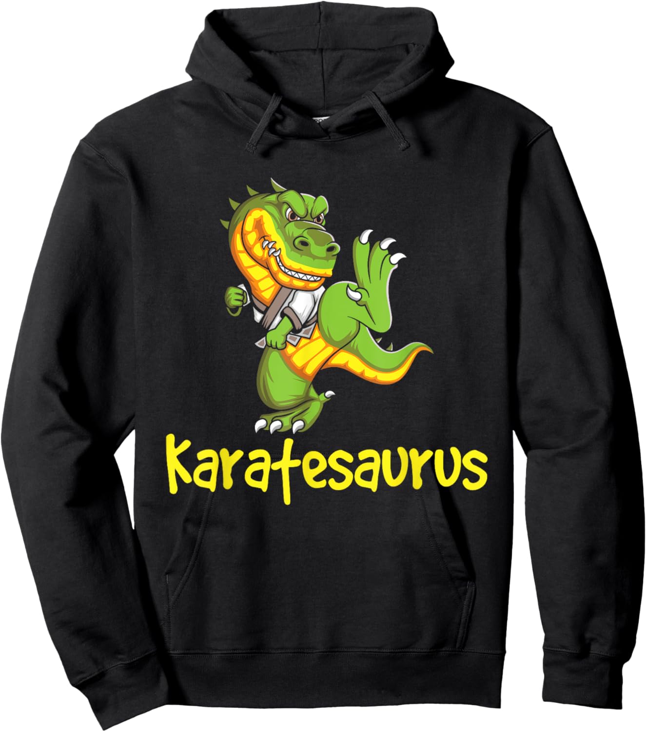 Karatesaurus - Karateka Martial Arts Self Defense Hoodie - Hoodie | Black