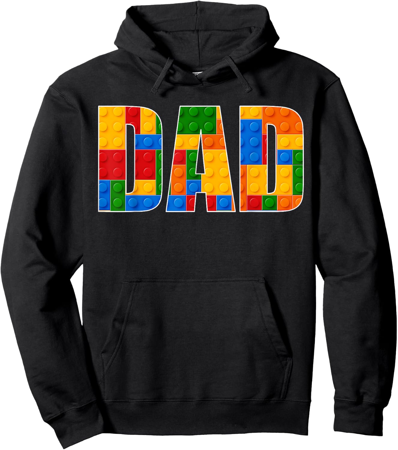 Dad Brick Builder Funny Blocks Master Builder Gifrs Boys Hoodie - Hoodie | Black
