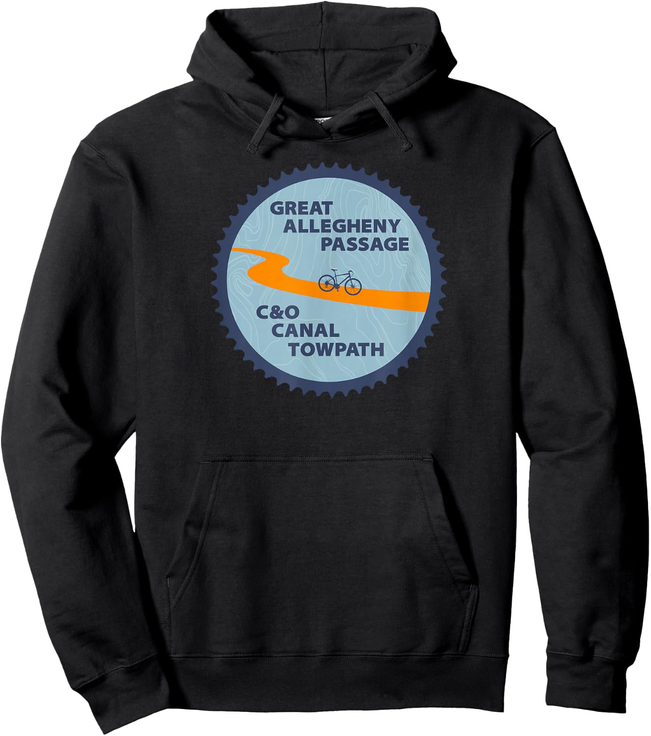 C&O Canal Towpath - GAP Pittsburgh Washington D.C. Hoodie - Hoodie | Black
