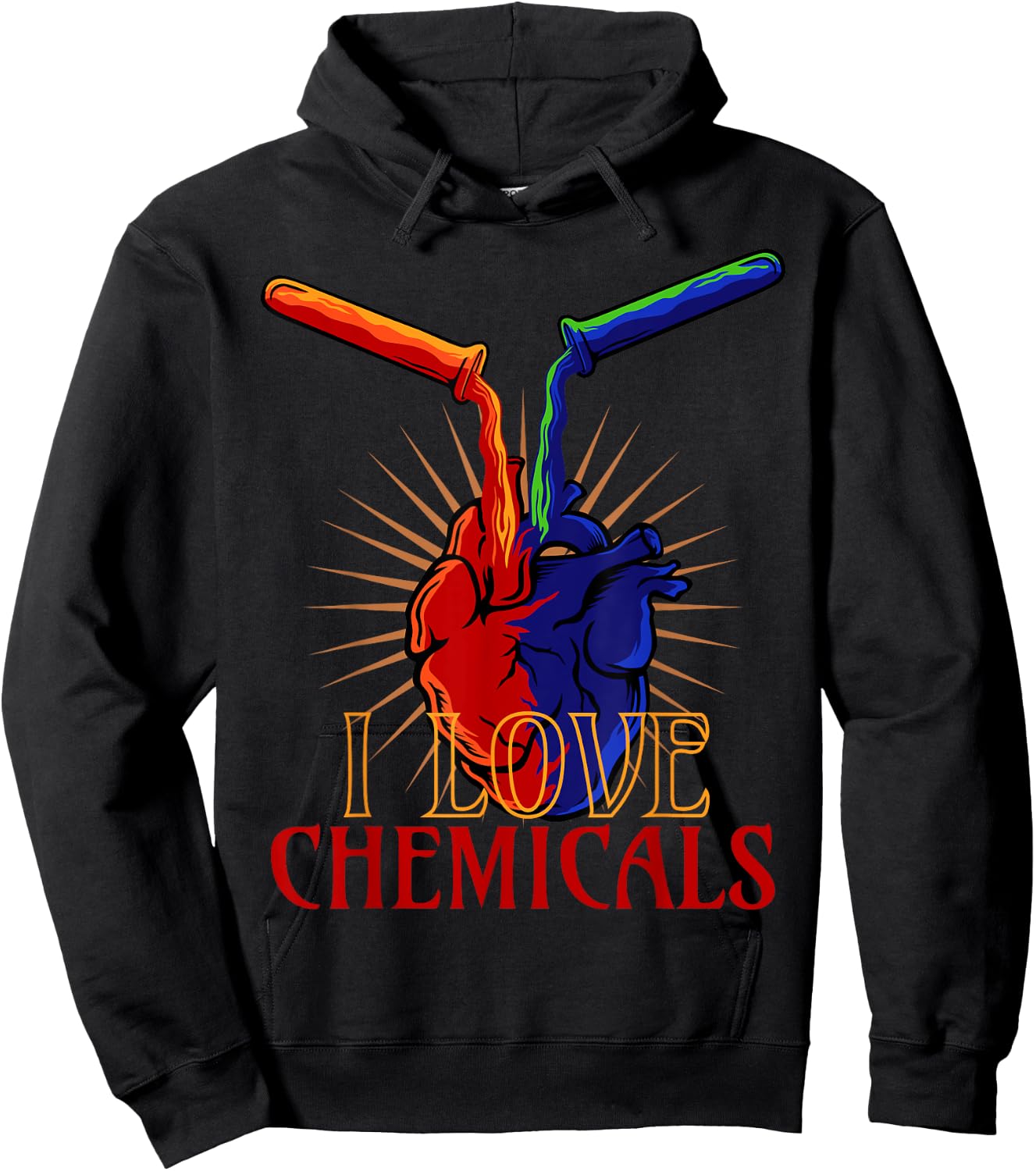 Chemical Engineering I Love Chemicals Chemistry Teacher Women Hoodie - Hoodie | Black