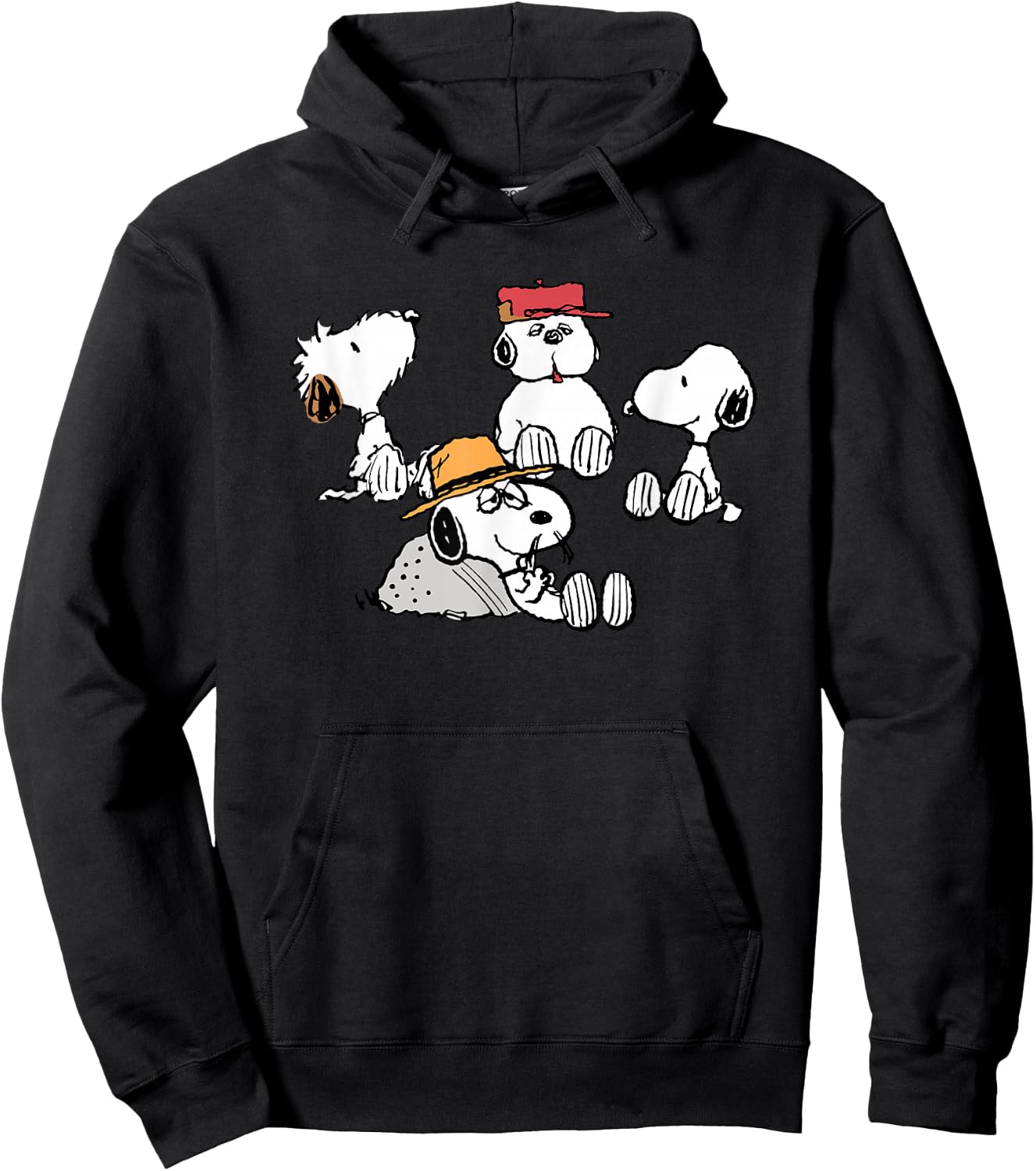 Peanuts - Snoopy Siblings Hoodie - Hoodie | Black