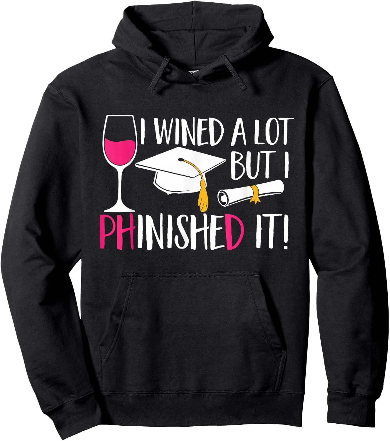 Ph.D. Graduation PhD Graduate Doctorate Degree Hoodie - Hoodie | Black