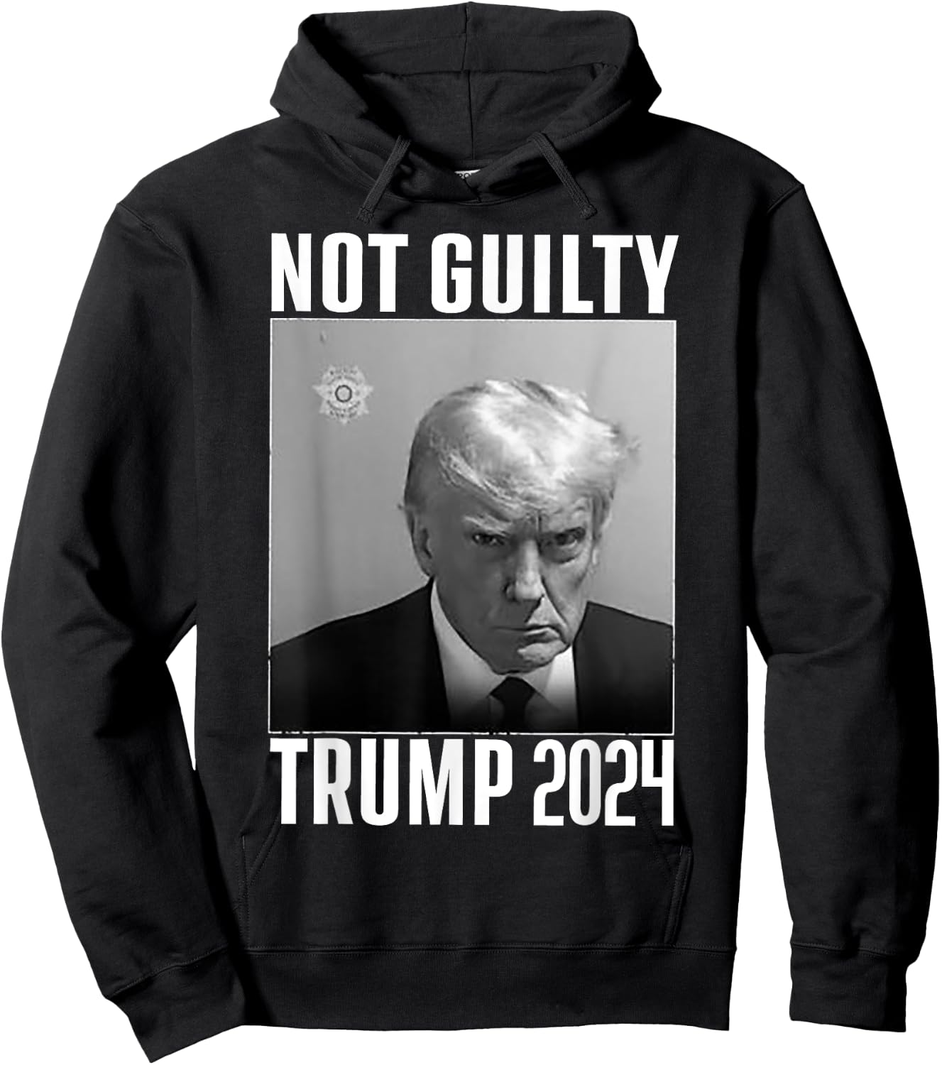 Not Guilty Trump 2024 Hoodie - Hoodie | Black