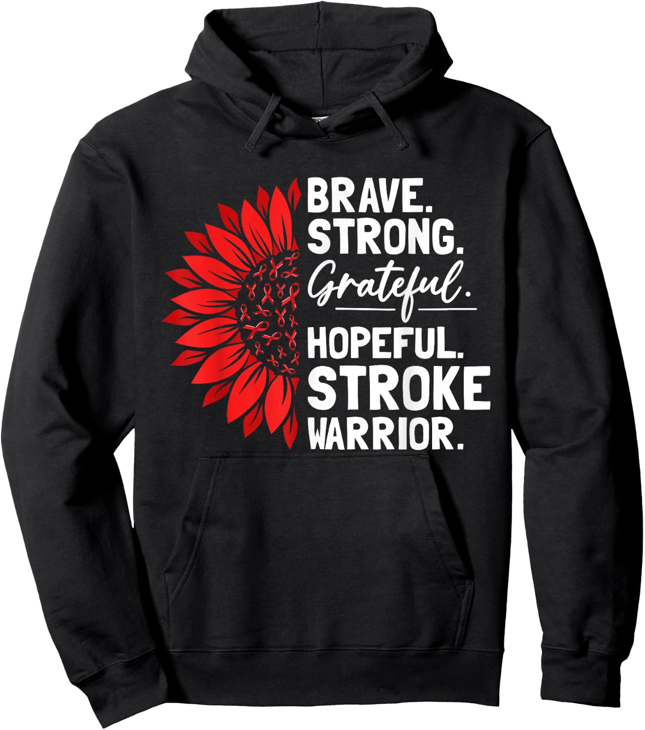 Stroke Survivor Pride Stroke Awareness Strong Stroke Warrior Hoodie - Hoodie | Black