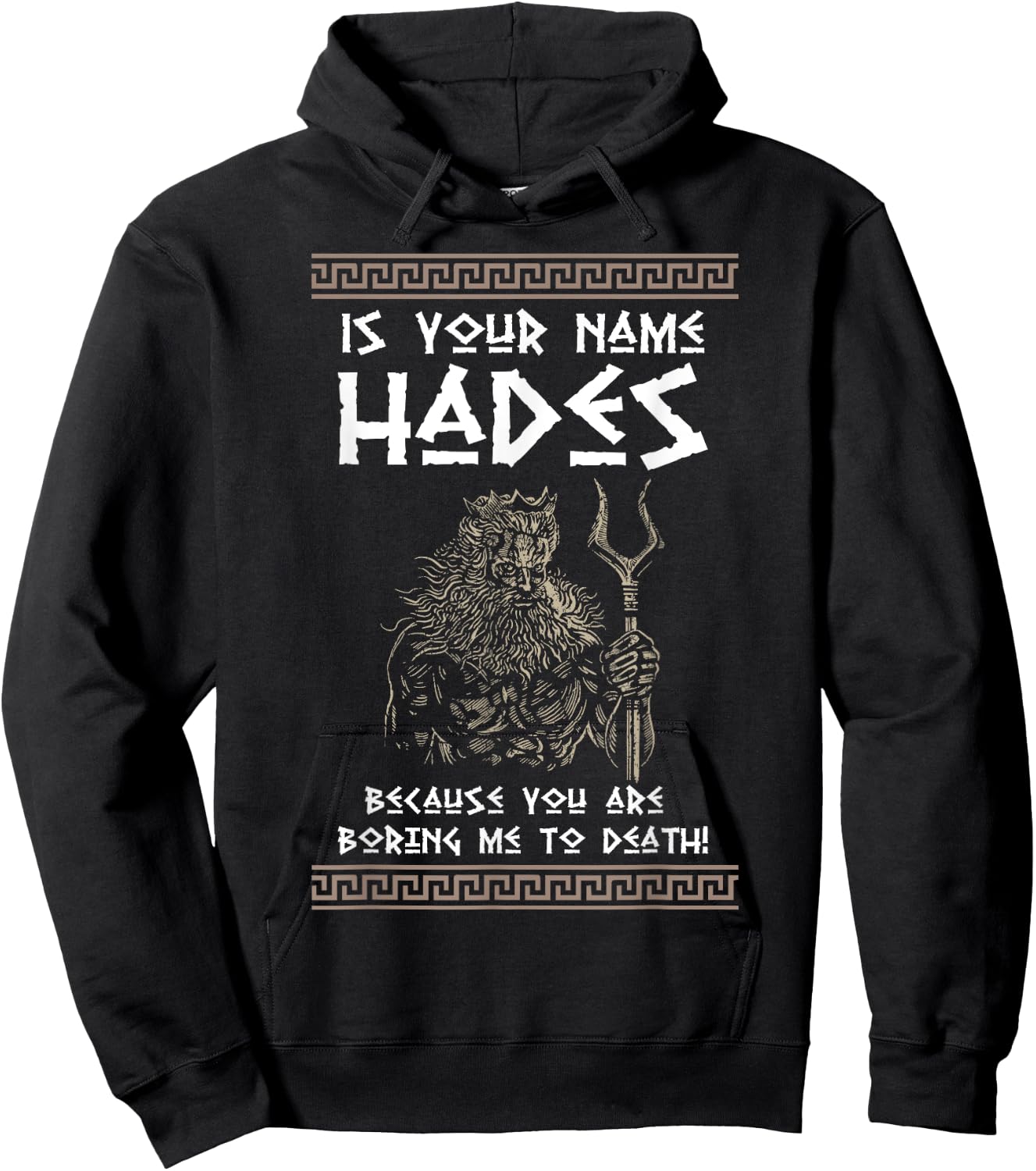 Hades Greek God and Ancient Greek Mythology History Buff Hoodie - Hoodie | Black