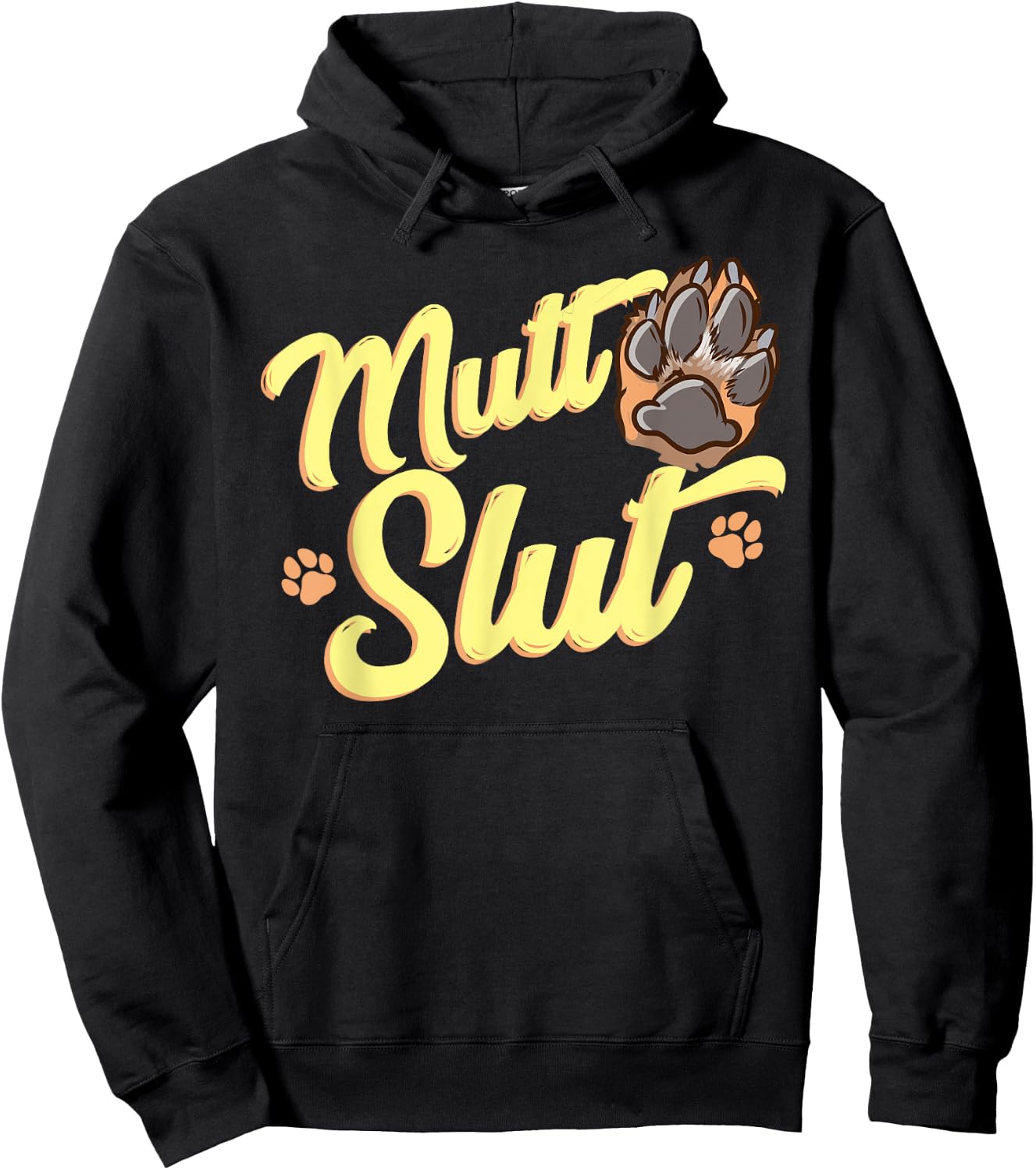Mutt Slut Animal Rights Dog Rescuer Volunteer Doggo Adoption Women Hoodie - Hoodie | Black