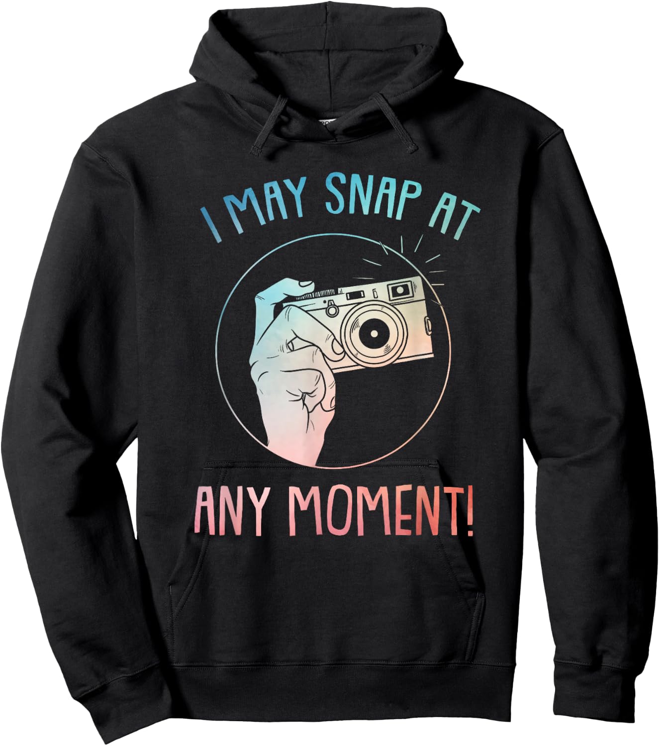 Funny Photography Art Women Camera Gag Photographer Hoodie - Hoodie | Black