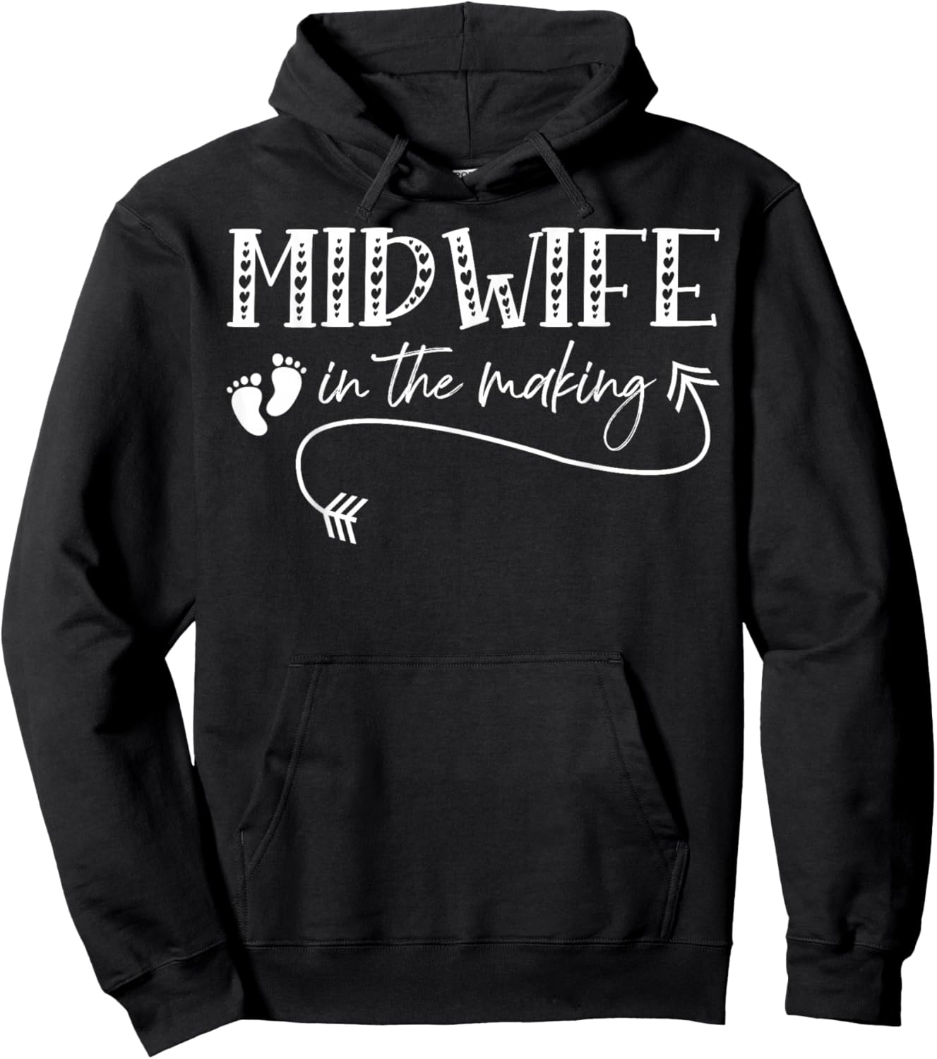 Midwife In The Making Midwifery Student Baby Catcher Hoodie - Hoodie | Black
