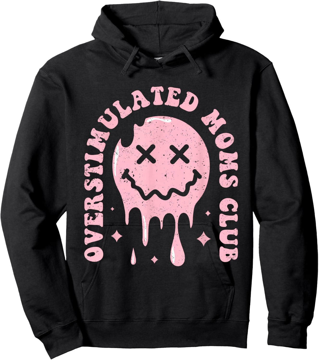 Overstimulated Moms Club Hoodie - Hoodie | Black
