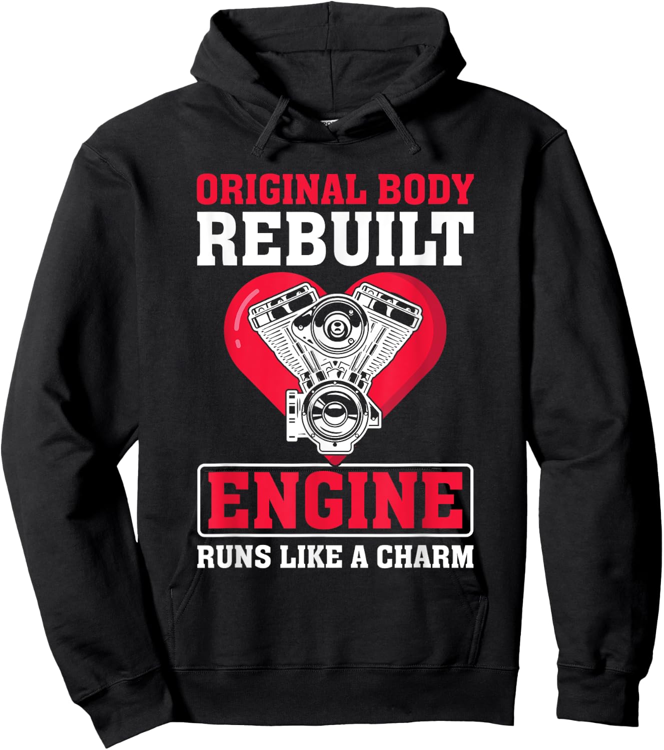 Open Heart Surgery After Transplant Recovery Funny Hoodie - Hoodie | Black