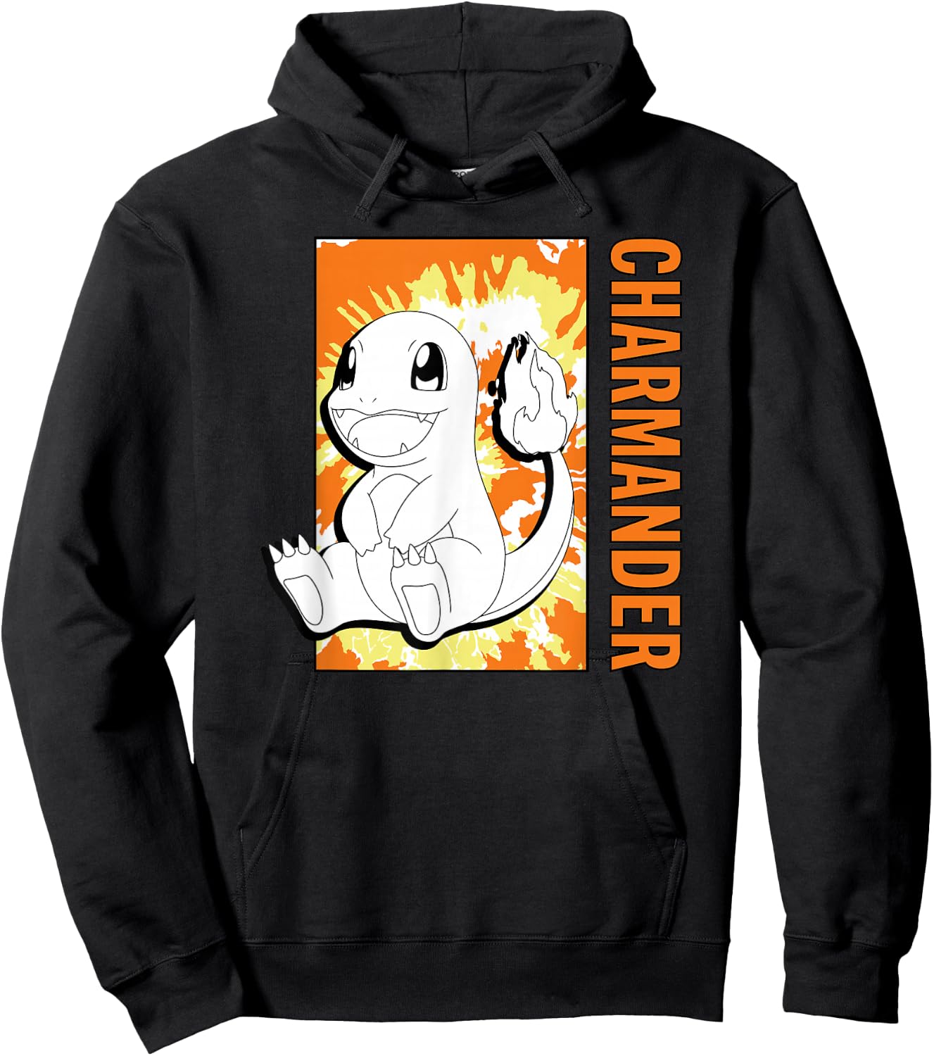 Pokémon - Tie Dye Charmander Hoodie - Hoodie | Black