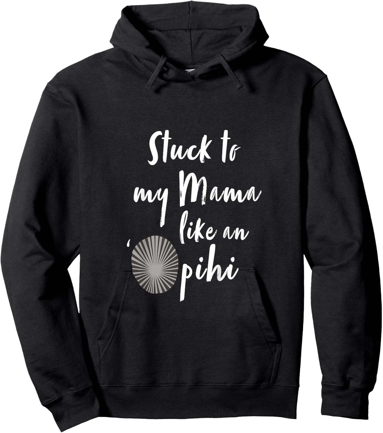 Kids Stuck to My Mama Like An 'Opihi Keiki (Kid's) Hoodie - Hoodie | Black