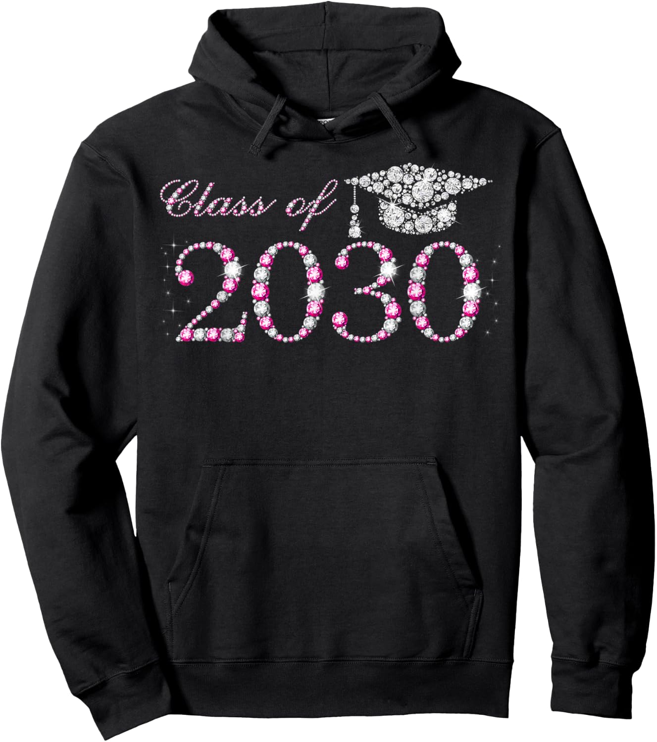 Class of 2030, Future Class of 2030, Future Graduation 2030 Hoodie - Hoodie | Black