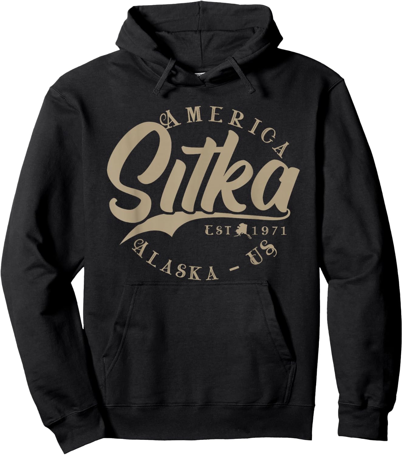Sitka AK | Alaska Hoodie - Hoodie | Black