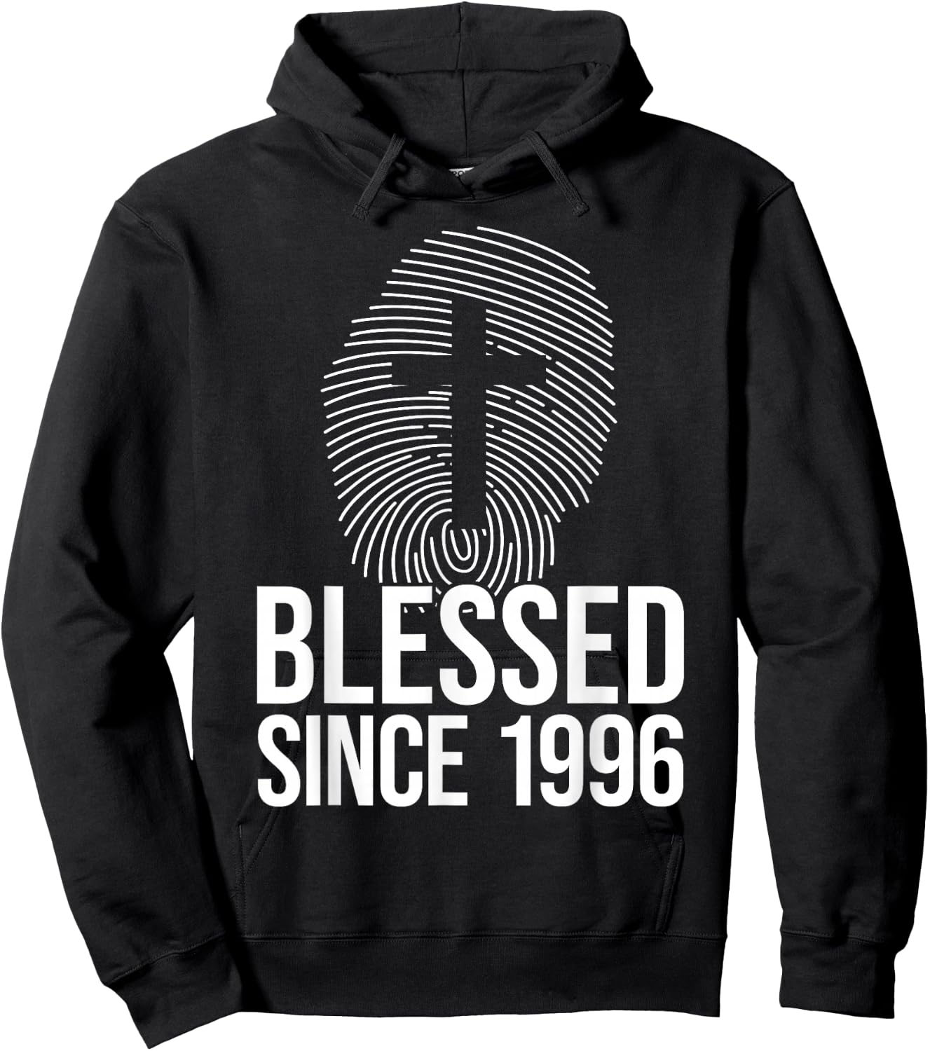 Blessed Since 1996 Born Year Of Birth Birthday - Jesus Hoodie - Hoodie | Black