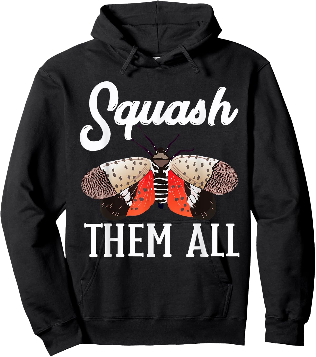 Spotted Lanternfly Trap Squash Them All Ninja Lantern Fly Hoodie - Hoodie | Black
