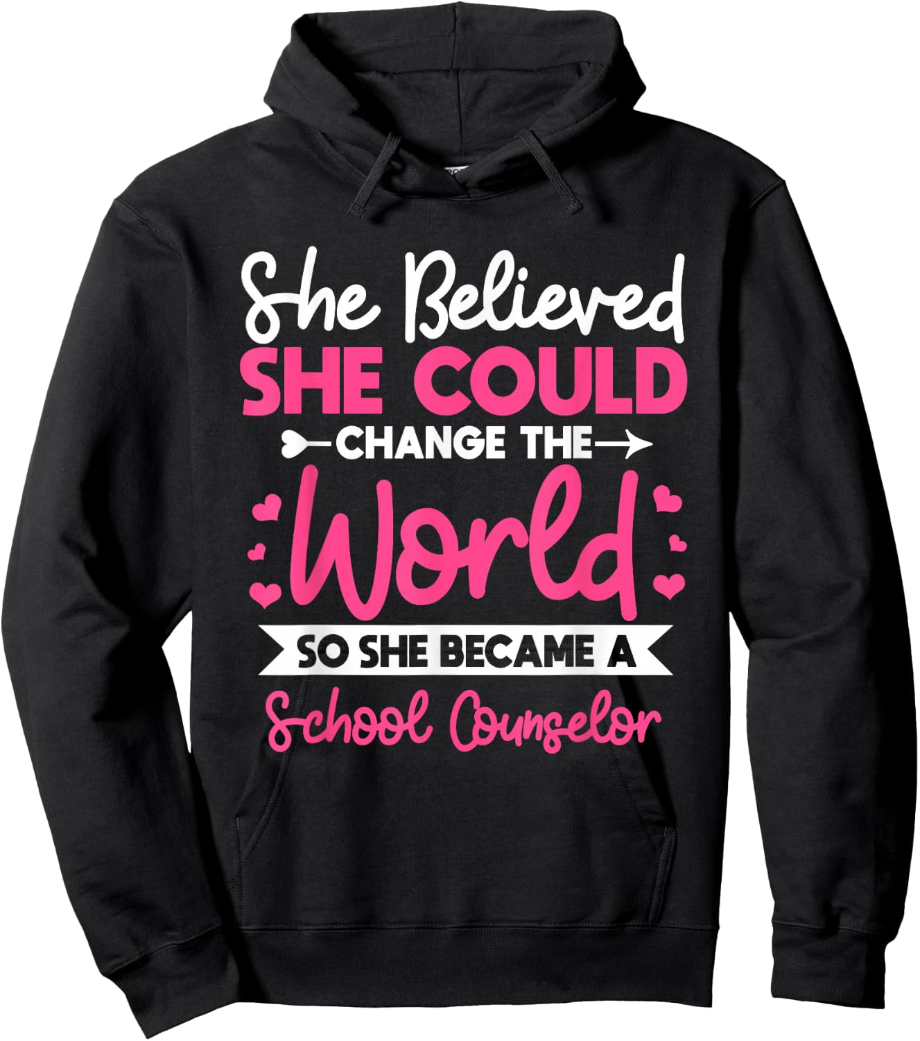 School Counseling Guidance Counselor Student Hoodie - Hoodie | Black
