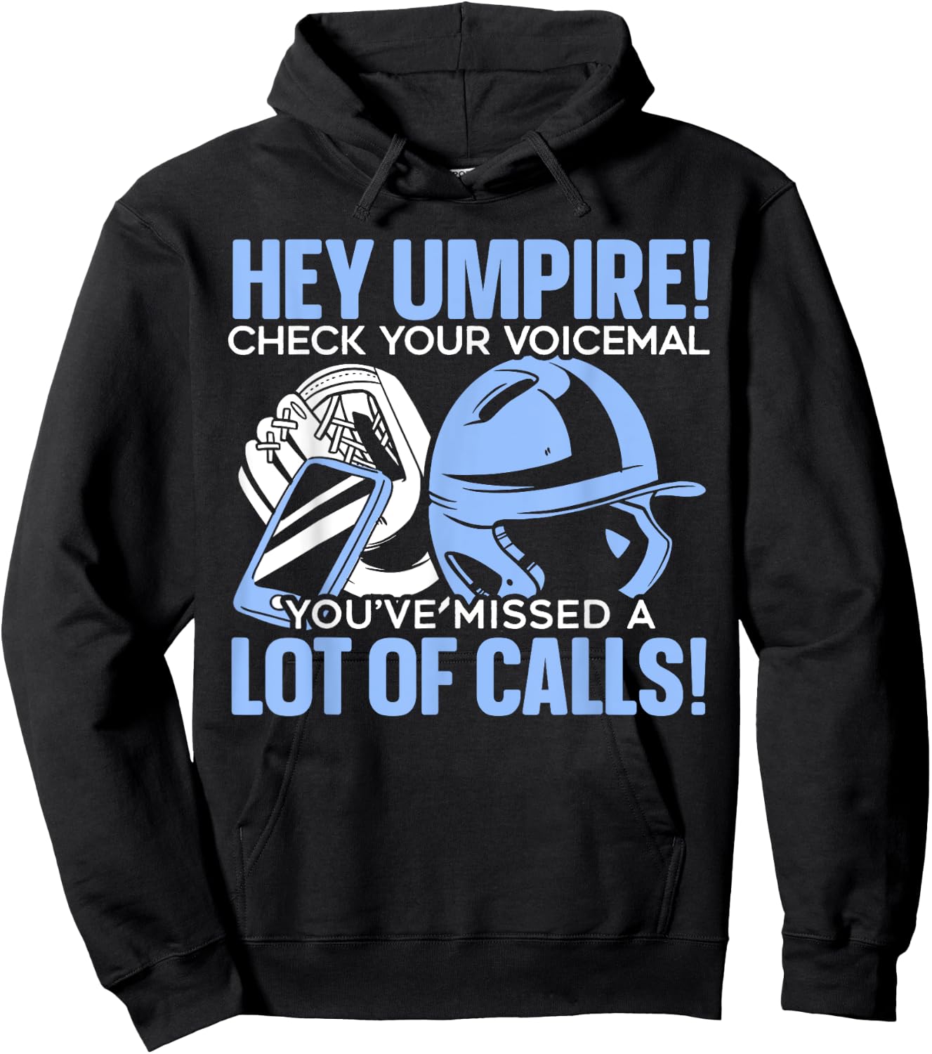 Baseball Umpire Baseball Lover SteMi Apparel Baseball Team Sport Hoodie - Hoodie | Black