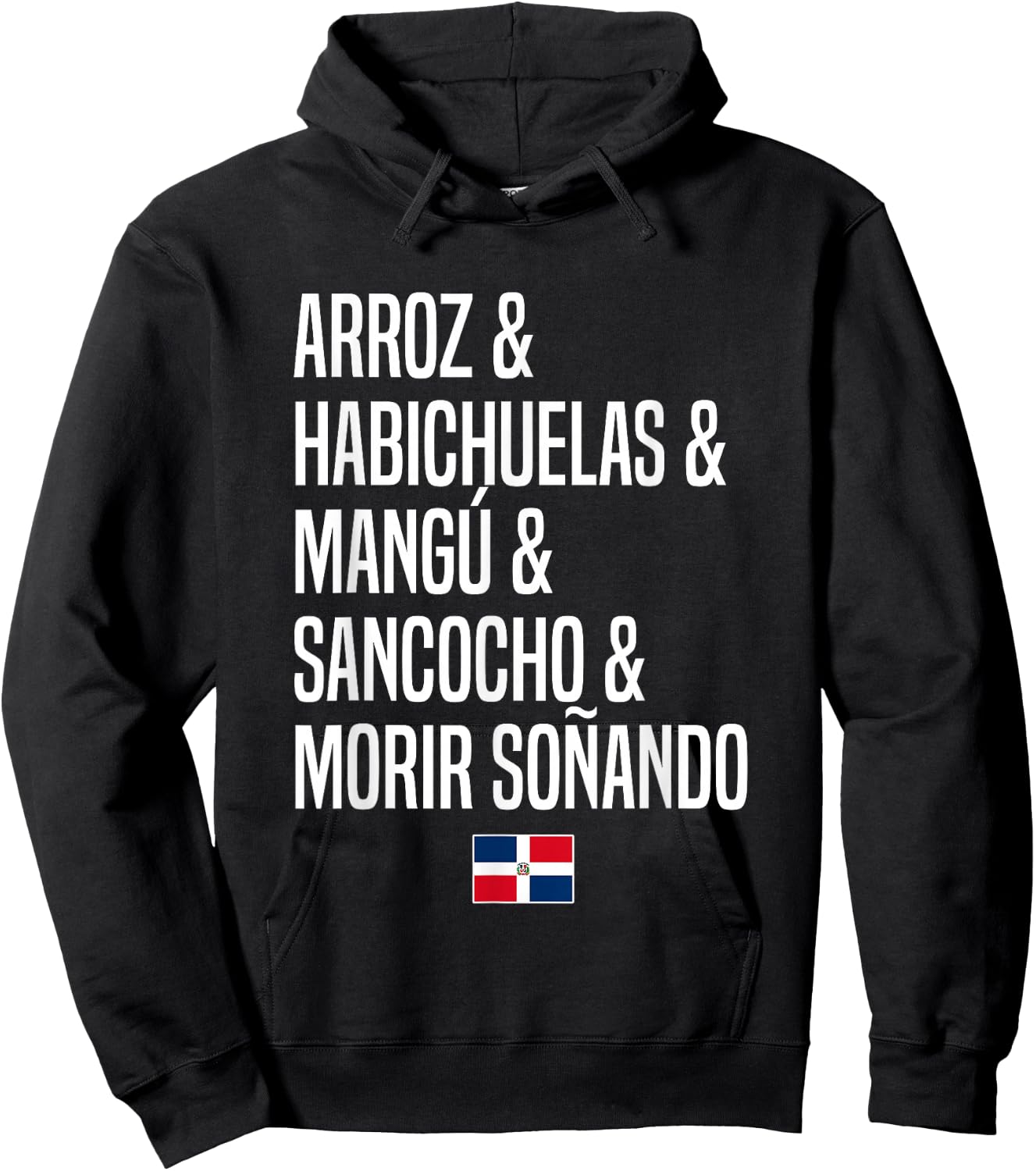 Dominican Food Dominican Republic Hoodie - Hoodie | Black