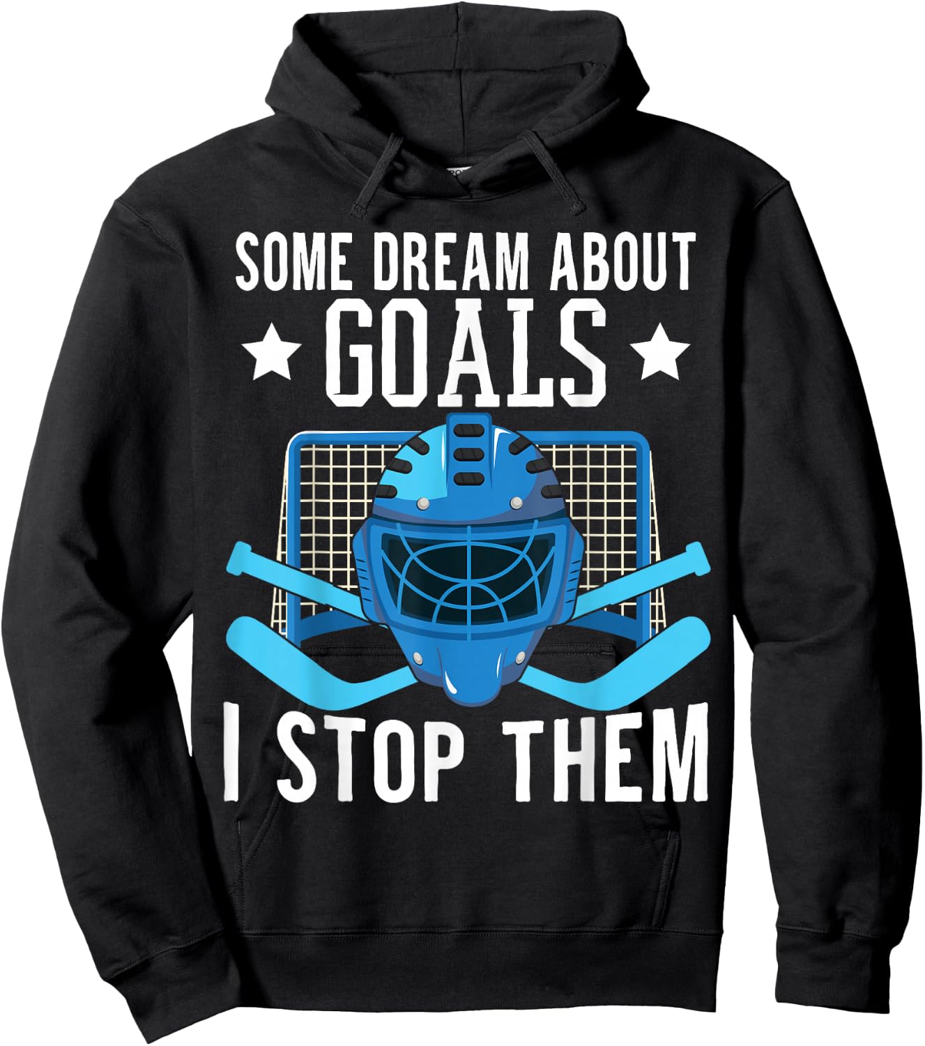 Ice Hockey Player Ice Hockey Goalie Hoodie - Hoodie | Black