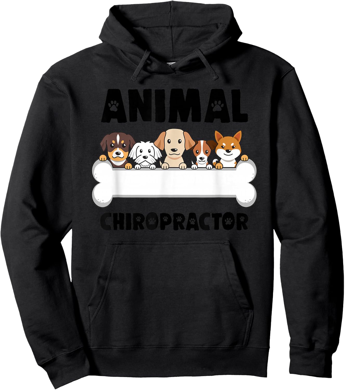 Animal Chiropractor Cool Chiropractic Care Spine Veterinary Hoodie - Hoodie | Black