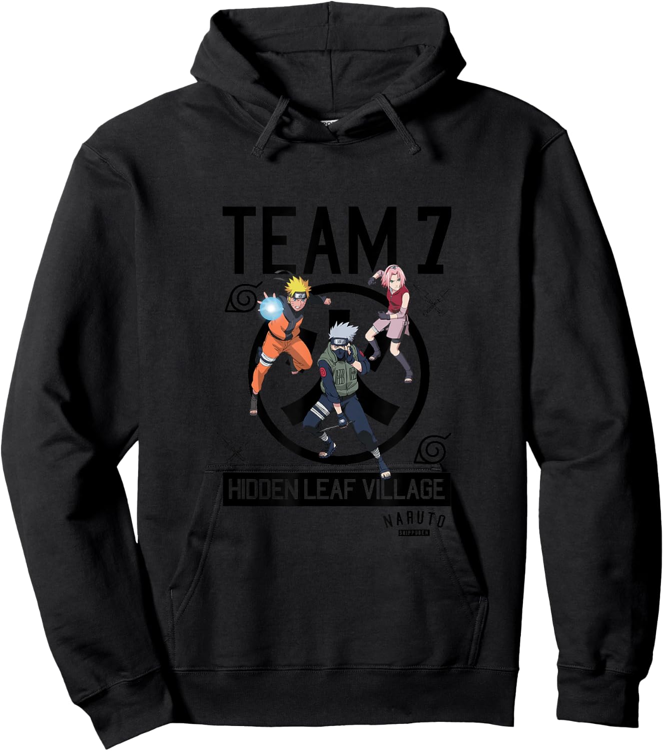 Naruto Team 7 Hoodie - Hoodie | Black