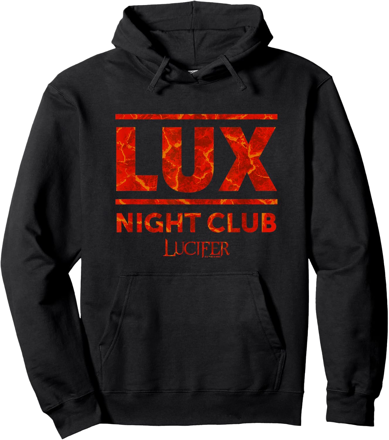 Lucifer Lux Nightclub Flaming Hot Logo Hoodie - Hoodie | Black