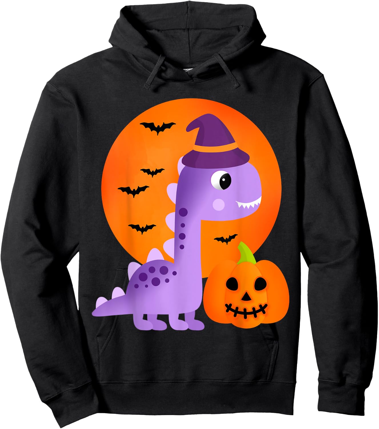 Cute Dinosaur Halloween Kids Girls Dinosaur T Rex Halloween Hoodie - Hoodie | Black