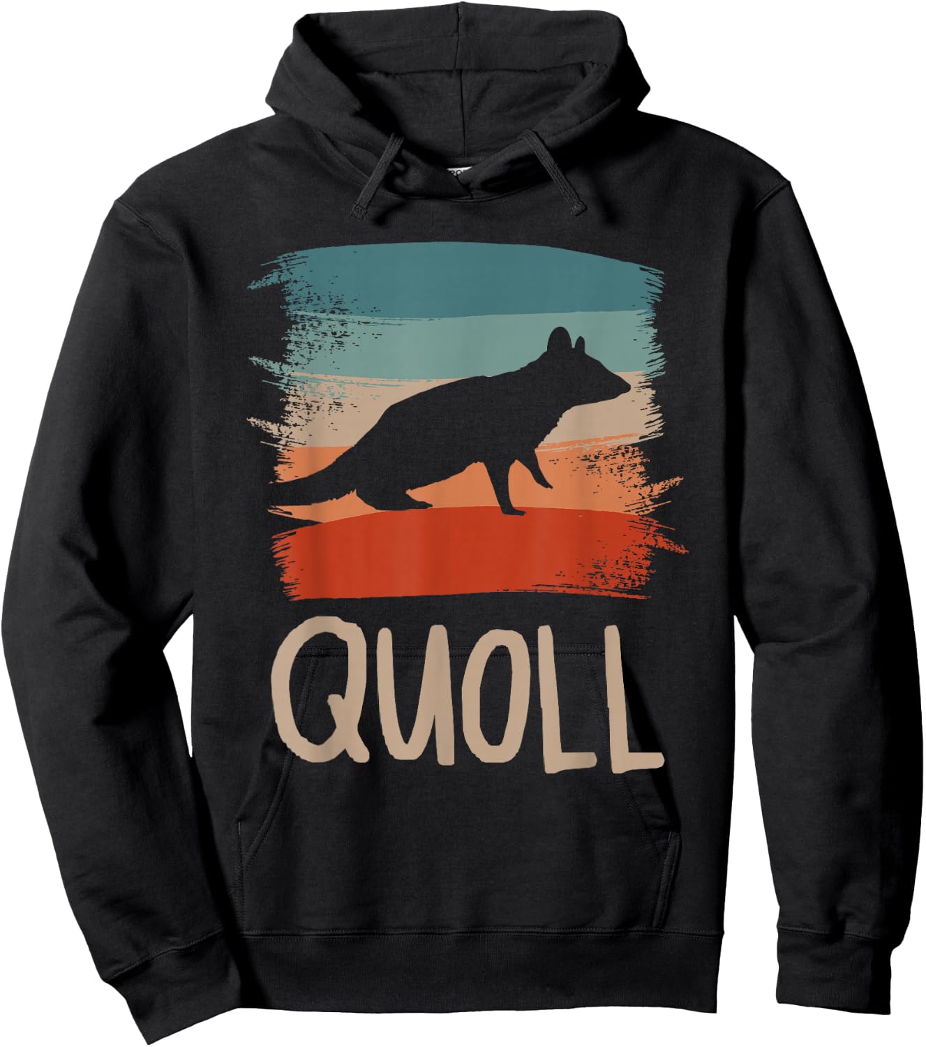Retro Vintage Quoll Quolls Hoodie - Hoodie | Black