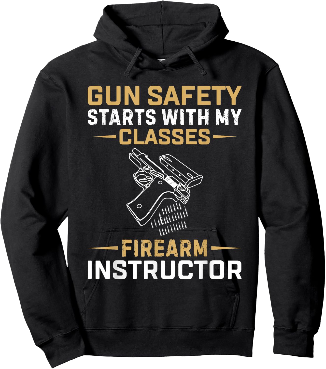 Firearm Instructor Safety Gun Weapons Owner Instructor Hoodie - Hoodie | Black