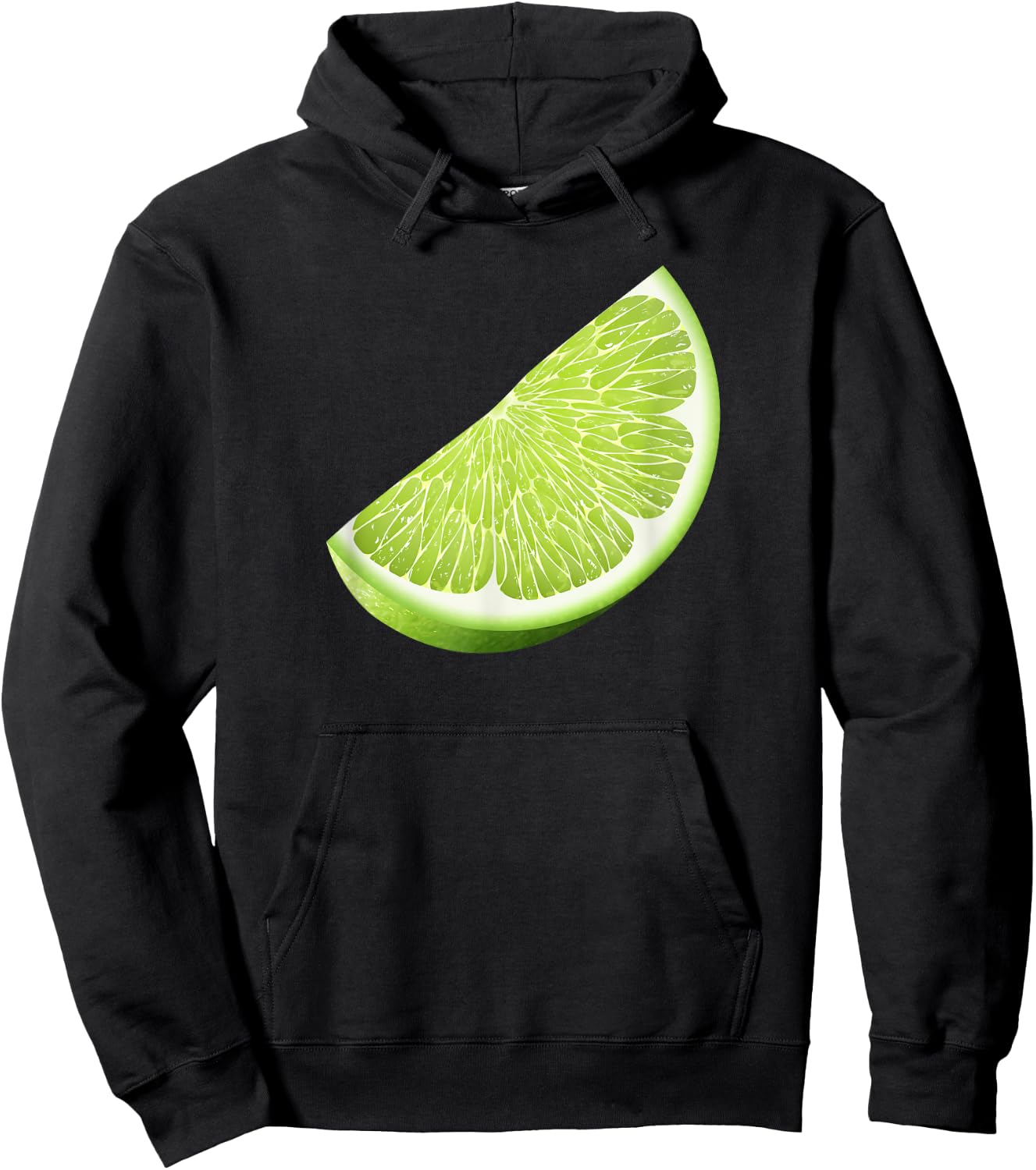 Green Lime Halloween Costume Group Funny Lime Slice Lovers Hoodie - Hoodie | Black