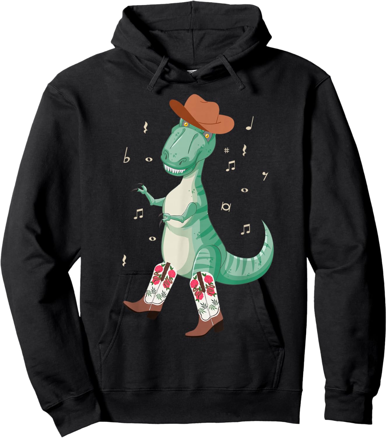 Line Dancing Dance Teacher T Rex Dinosaur Hoodie - Hoodie | Black