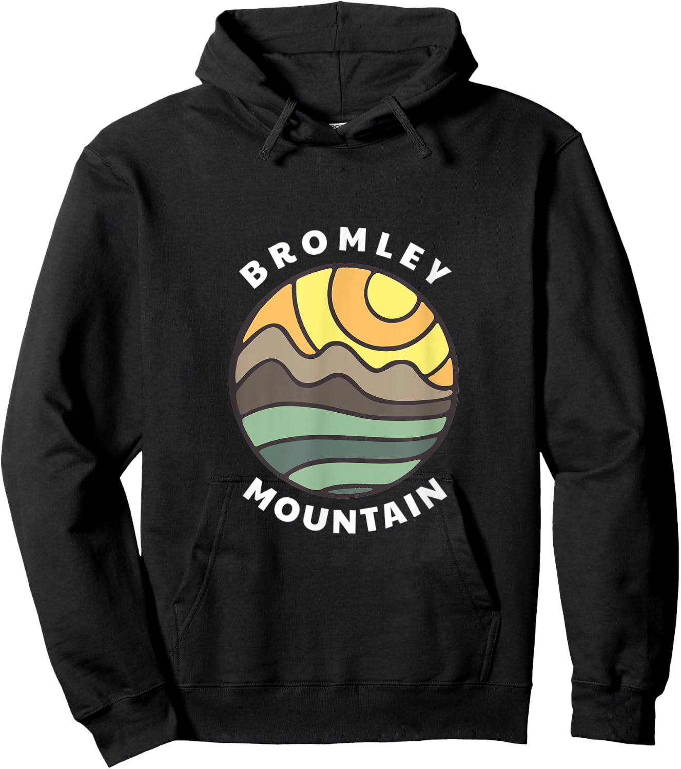 Bromley Mountain Vermont Mountains VT Vacation Souvenir Hoodie - Hoodie | Black