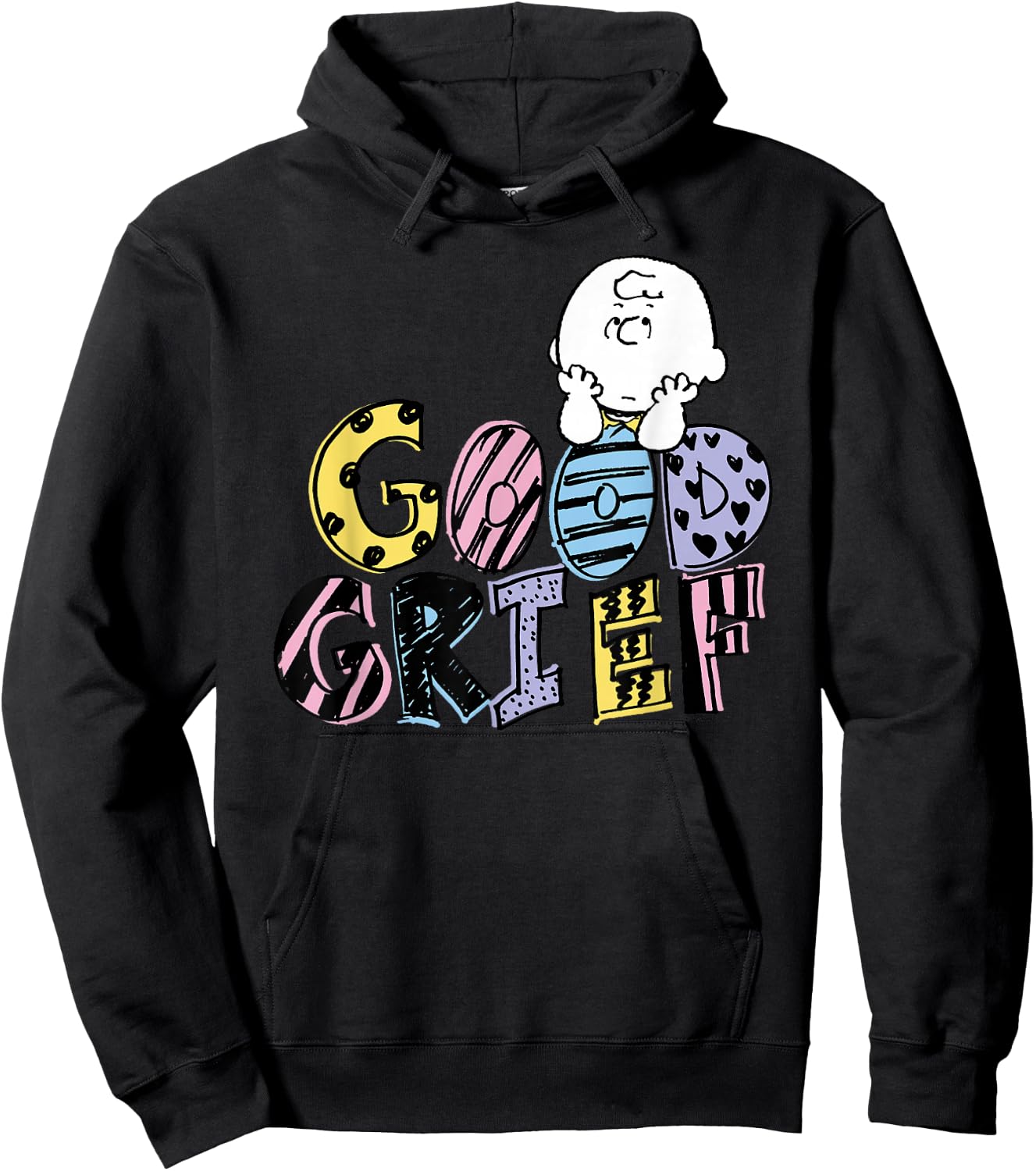 Peanuts - Good Grief Charlie Brown Hoodie - Hoodie | Black