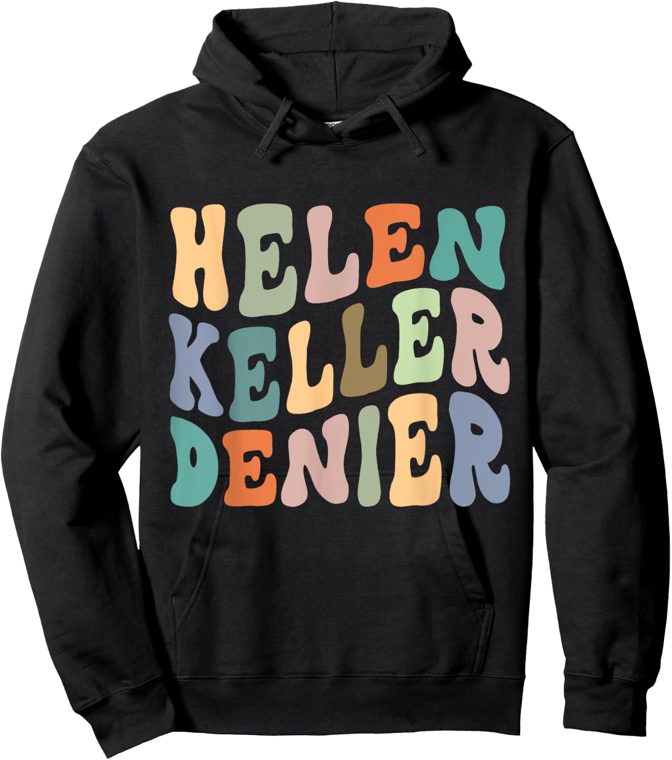 Retro Helen Keller Denier Meme Hoodie - Hoodie | Black