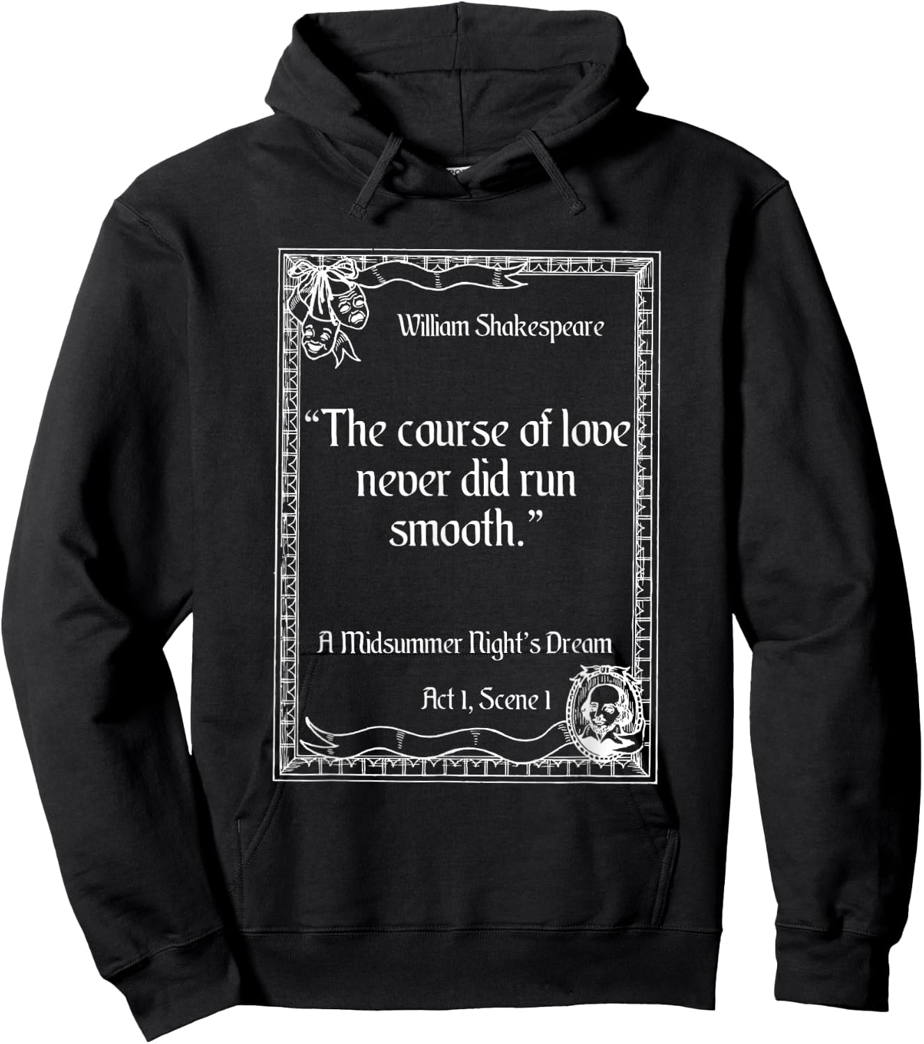 Shakespeare Quote A Midsummer Night’s Dream Women Hoodie - Hoodie | Black