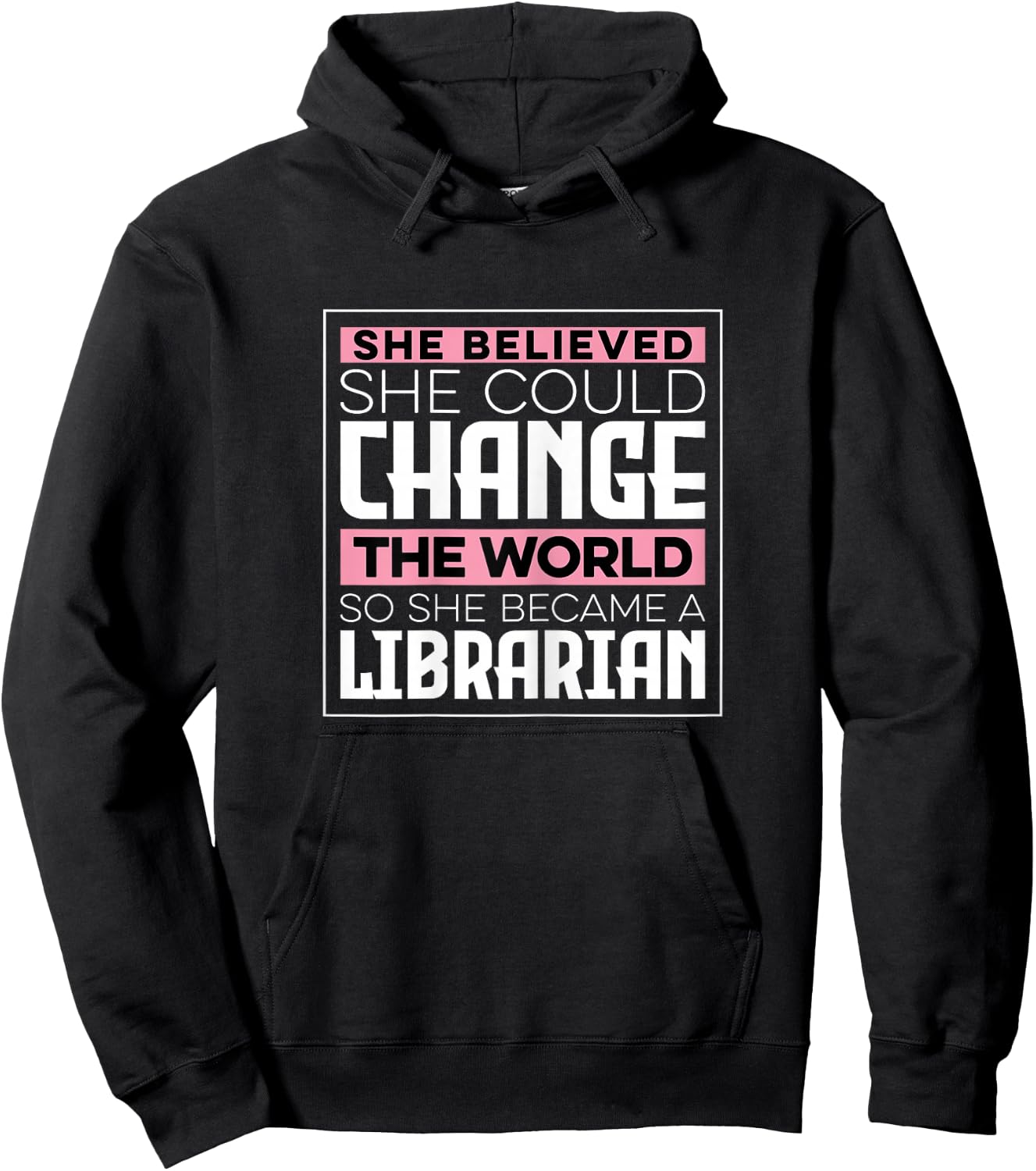 She Became A Librarian Library Worker Women Hoodie - Hoodie | Black