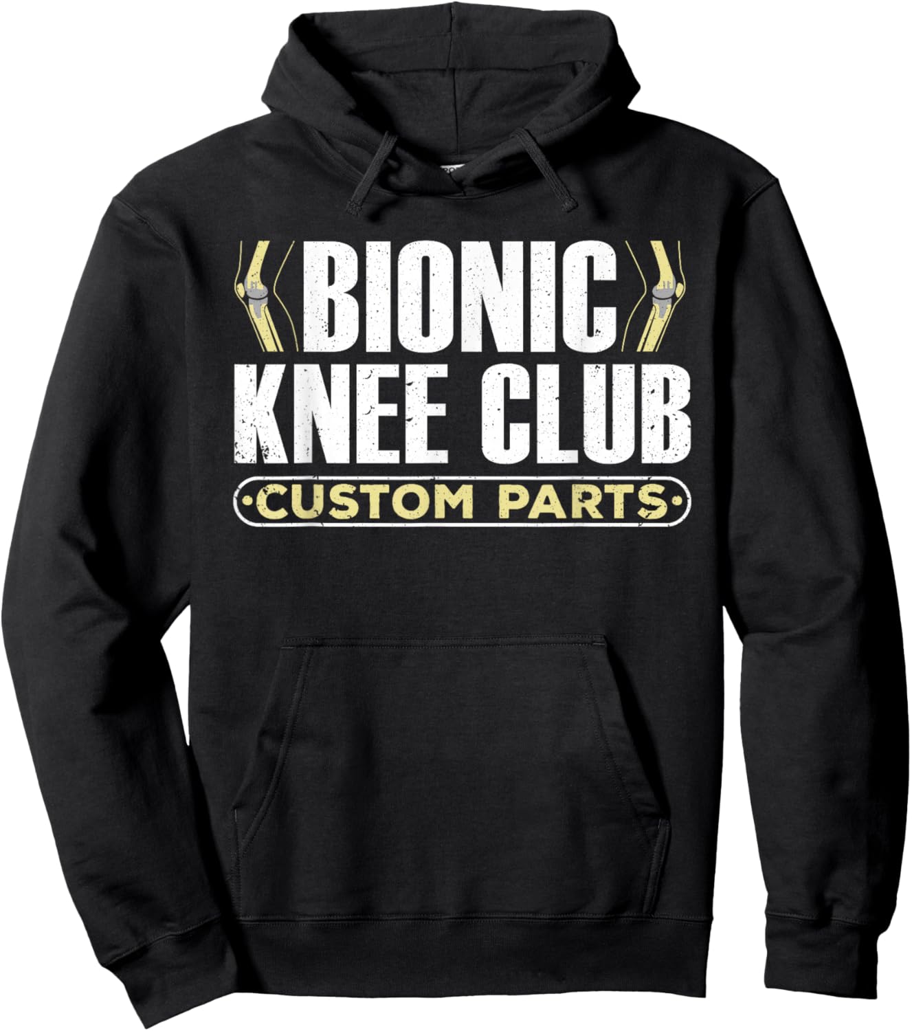 Cool Knee Replacement Women Knee Surgery Recovery Hoodie - Hoodie | Black