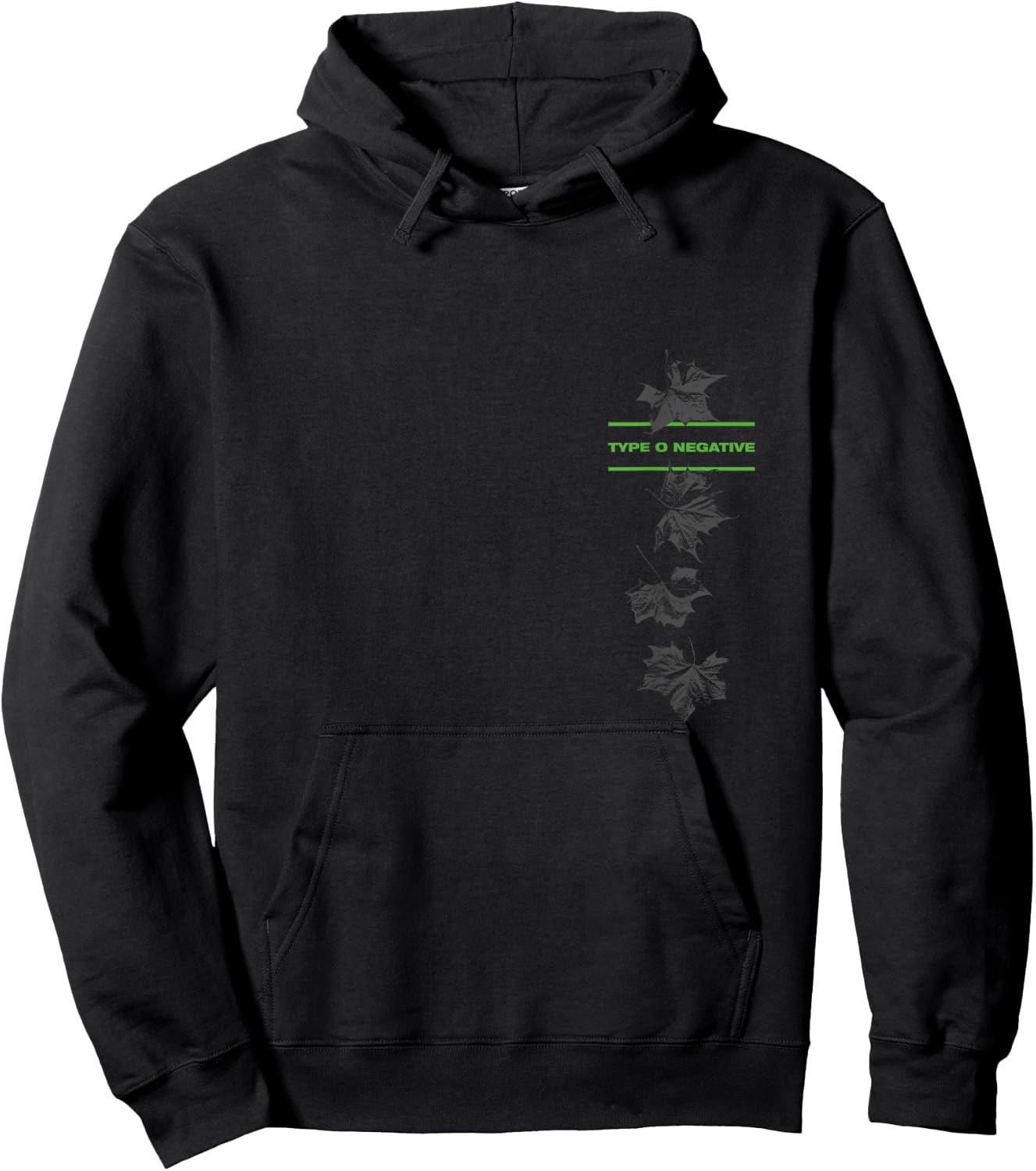 Type O Negative Leaves Double Sided Black Hoodie - Hoodie | Black