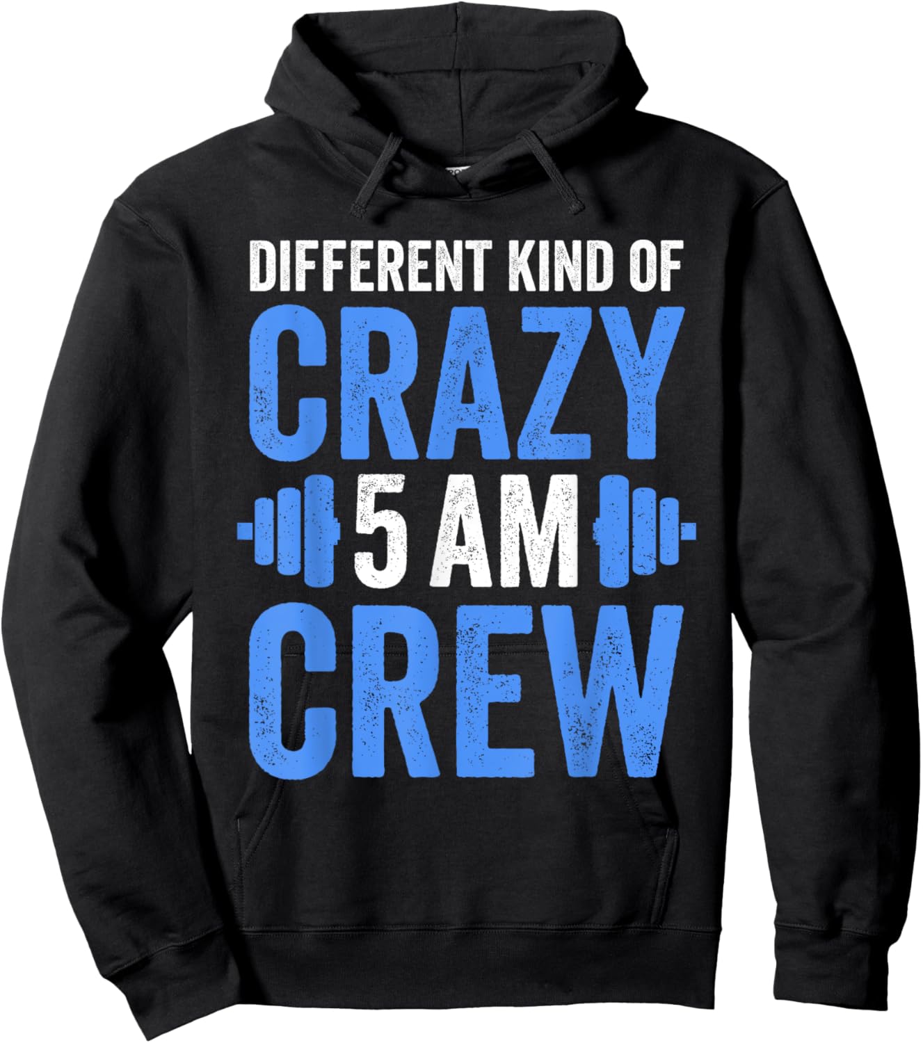 Workout Squad 5AM Crew Funny Gym Quote Hoodie - Hoodie | Black