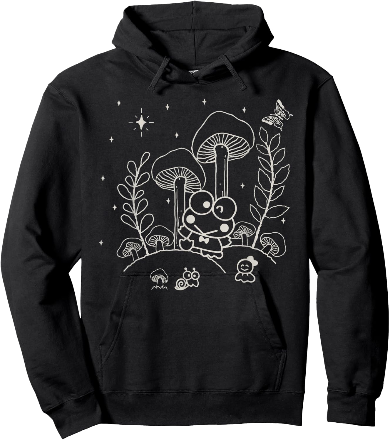 Keroppi Midnight Mushroom Hoodie - Hoodie | Black